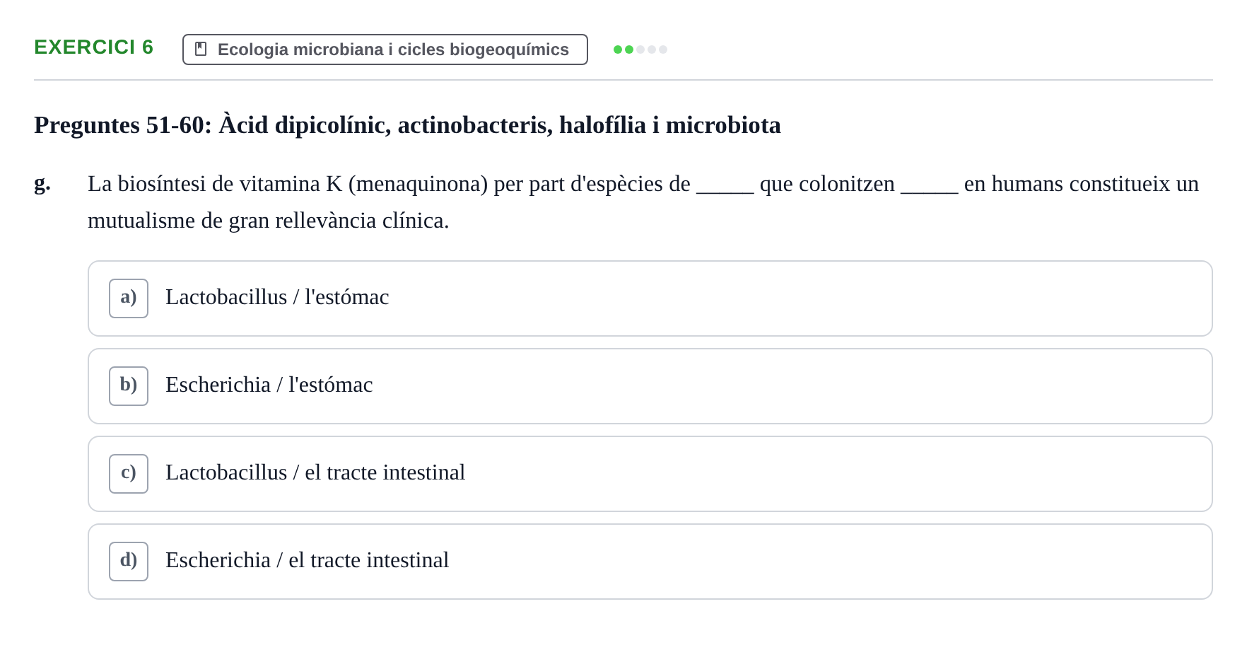 Enunciado: 6 - Ecologia microbiana i cicles biogeoquímics