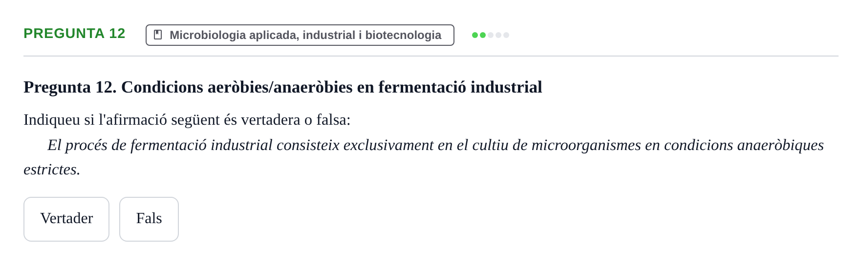 Enunciado: Pregunta 12