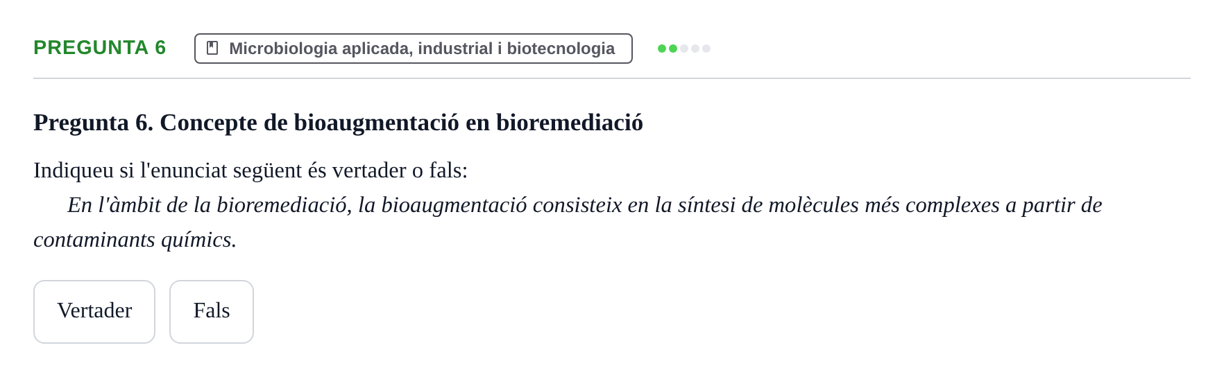 Enunciado: Pregunta 6