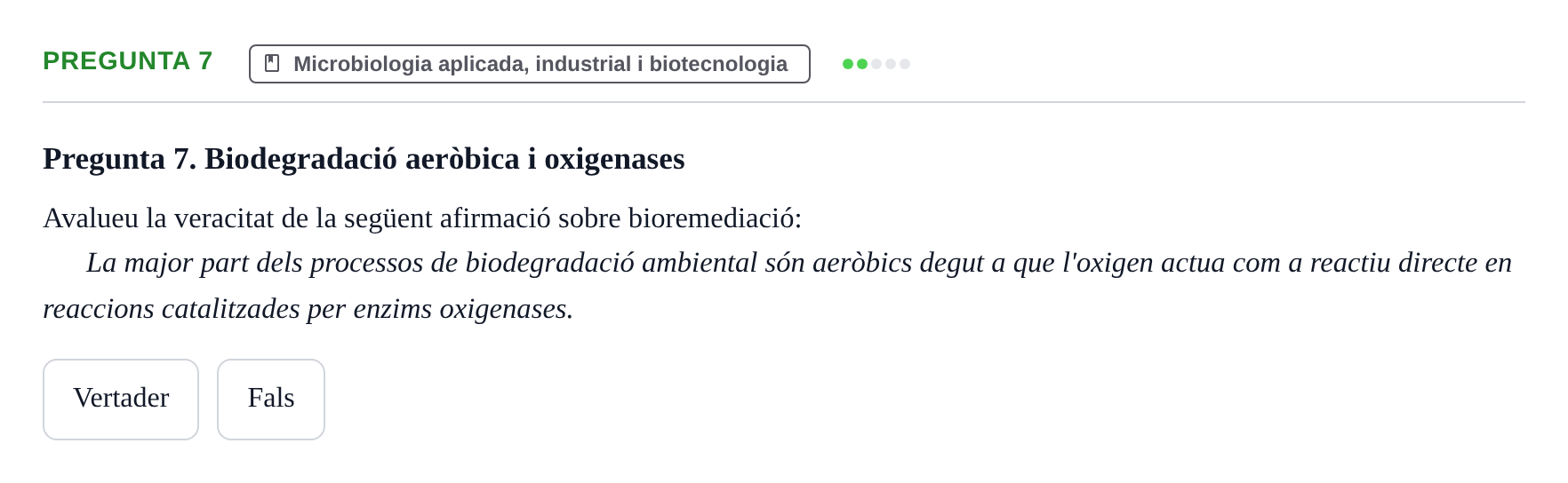 Enunciado: Pregunta 7