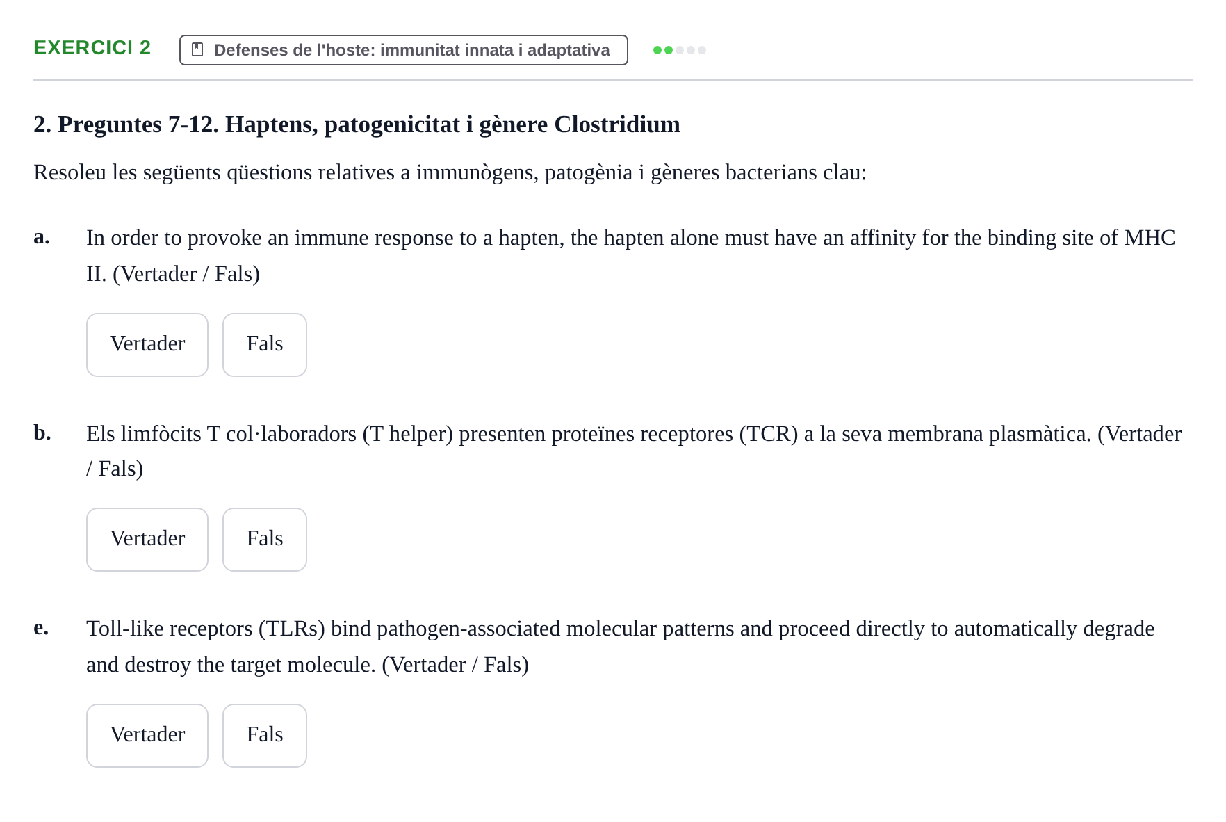 Enunciado: 2 - Defenses de l'hoste