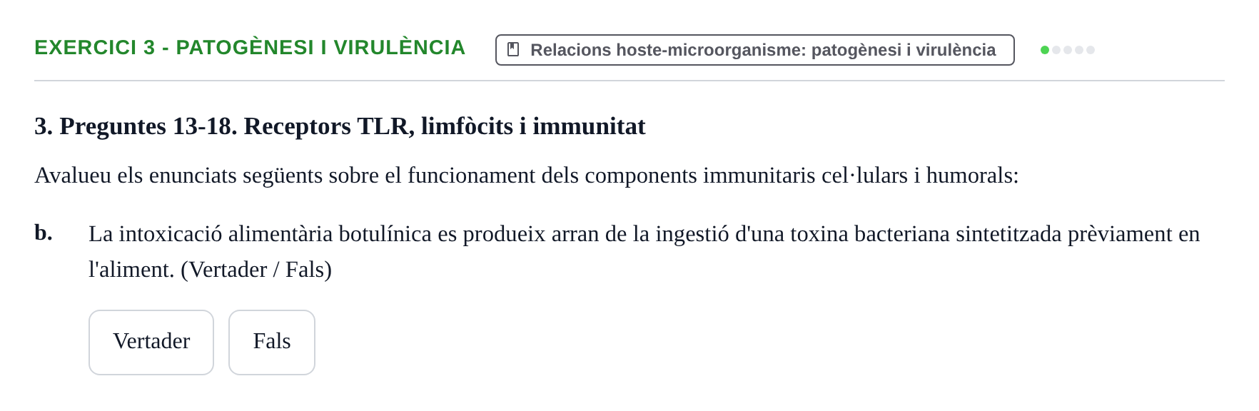 Enunciado: 3 - Patogènesi i virulència