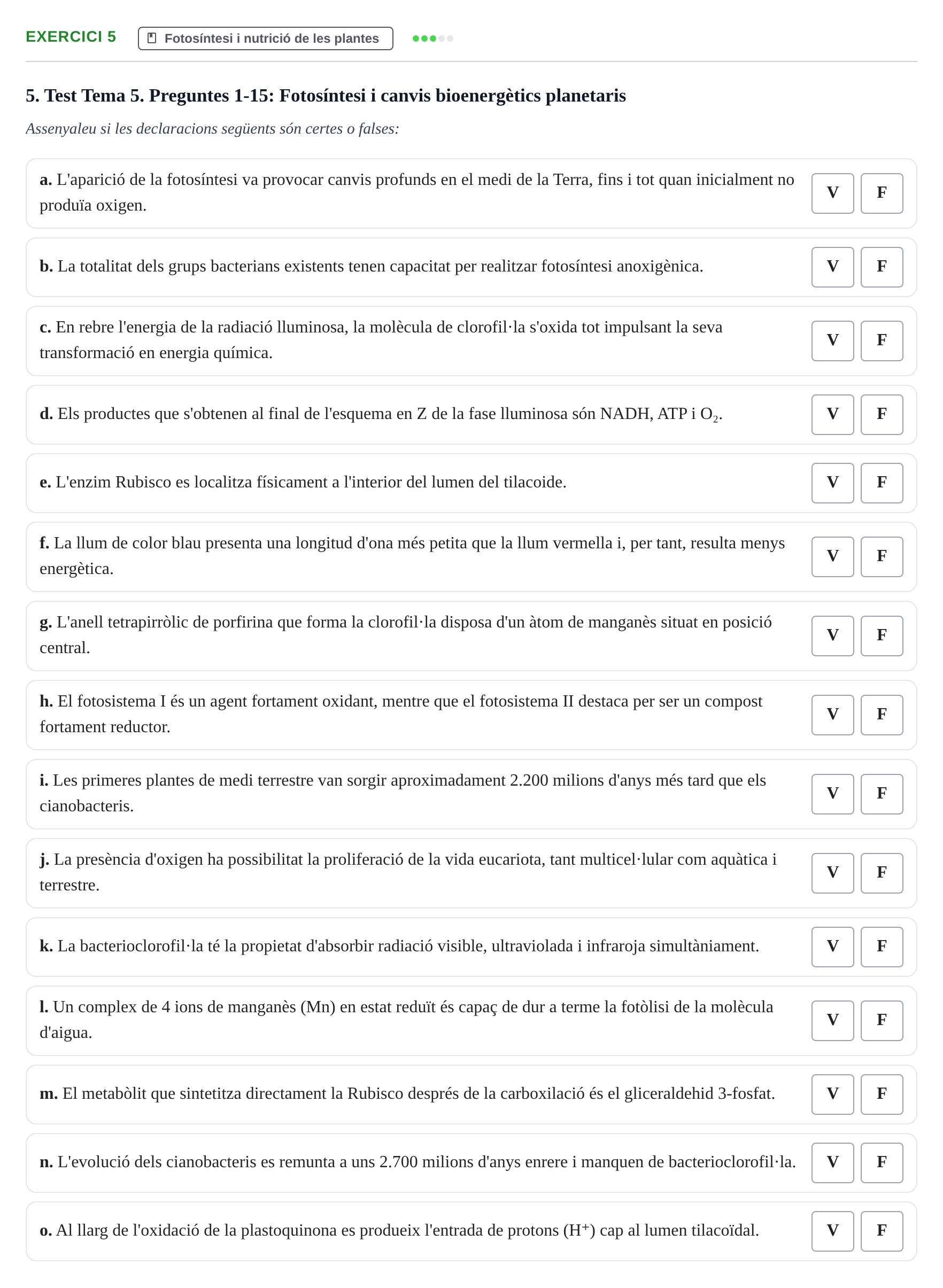 Enunciado: 5
