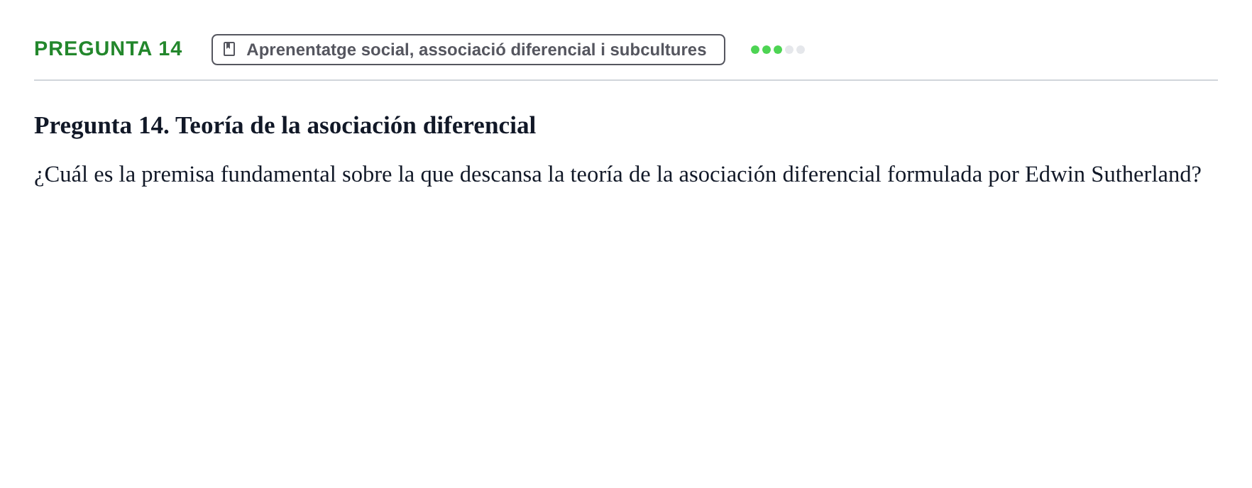 Enunciado: Pregunta 14
