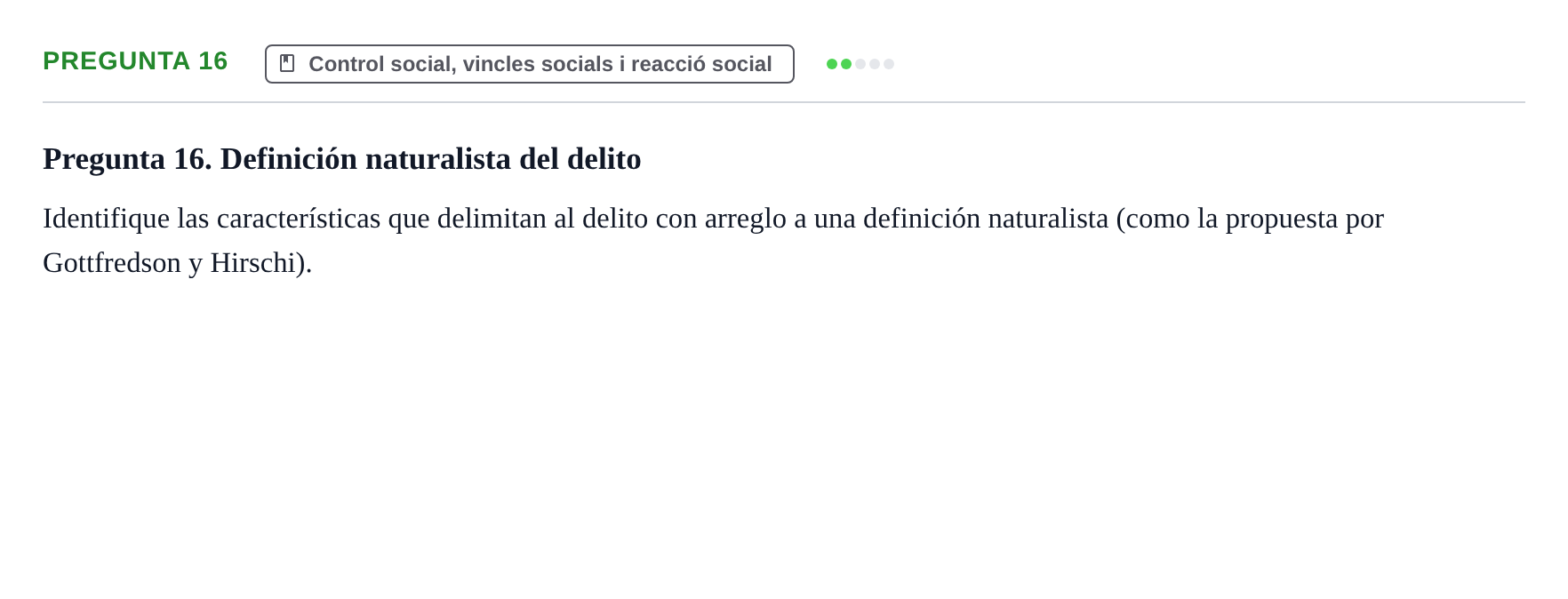 Enunciado: Pregunta 16