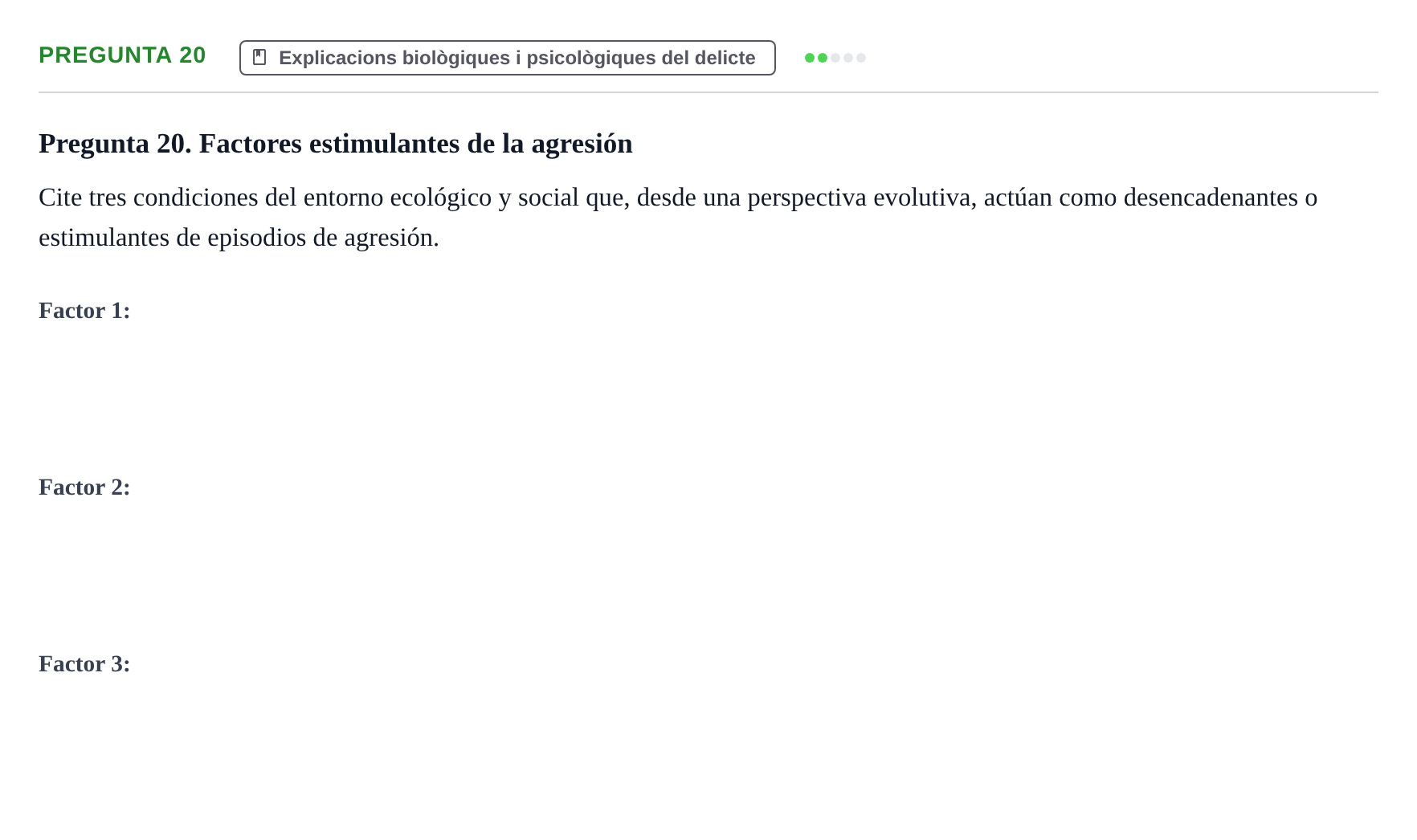 Enunciado: Pregunta 20