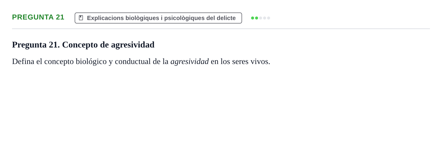 Enunciado: Pregunta 21