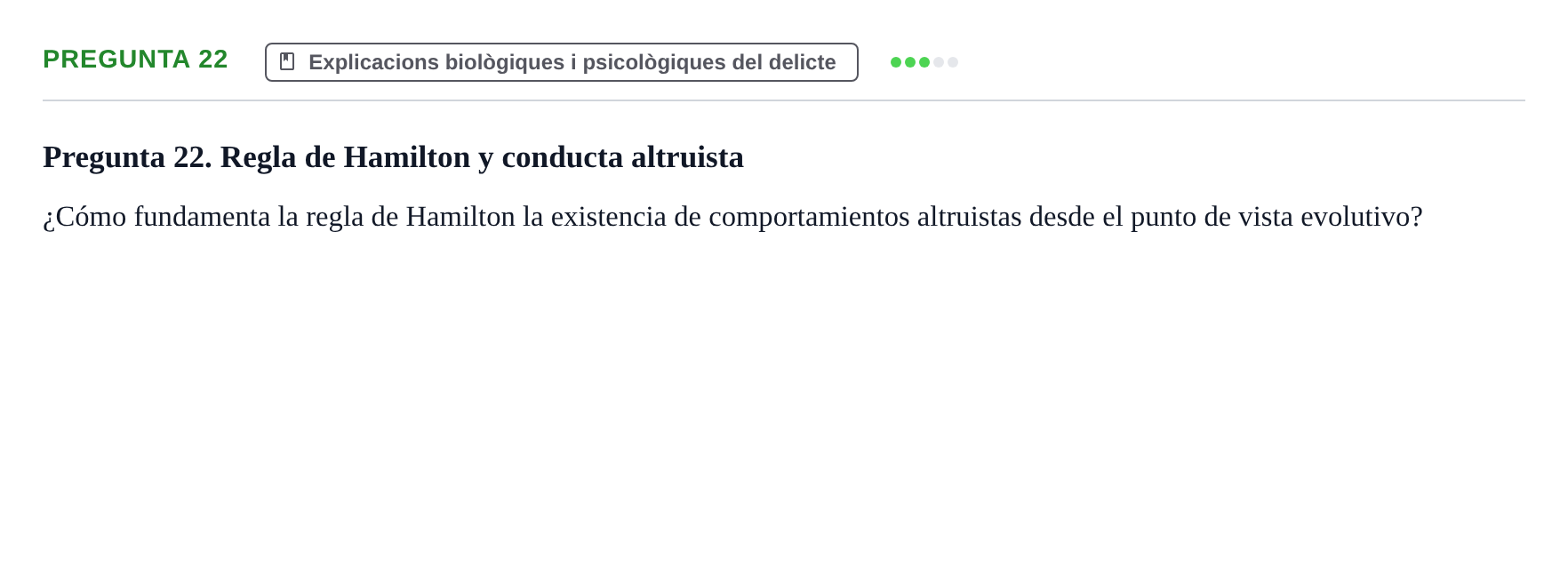 Enunciado: Pregunta 22