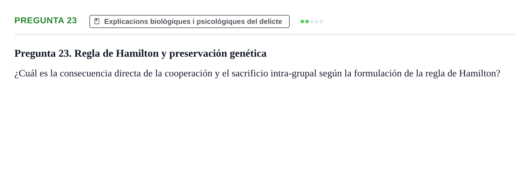 Enunciado: Pregunta 23