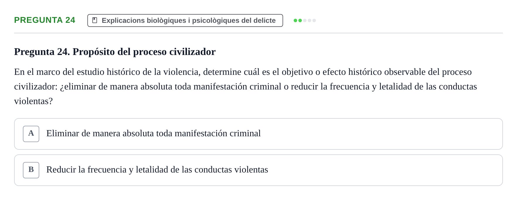 Enunciado: Pregunta 24