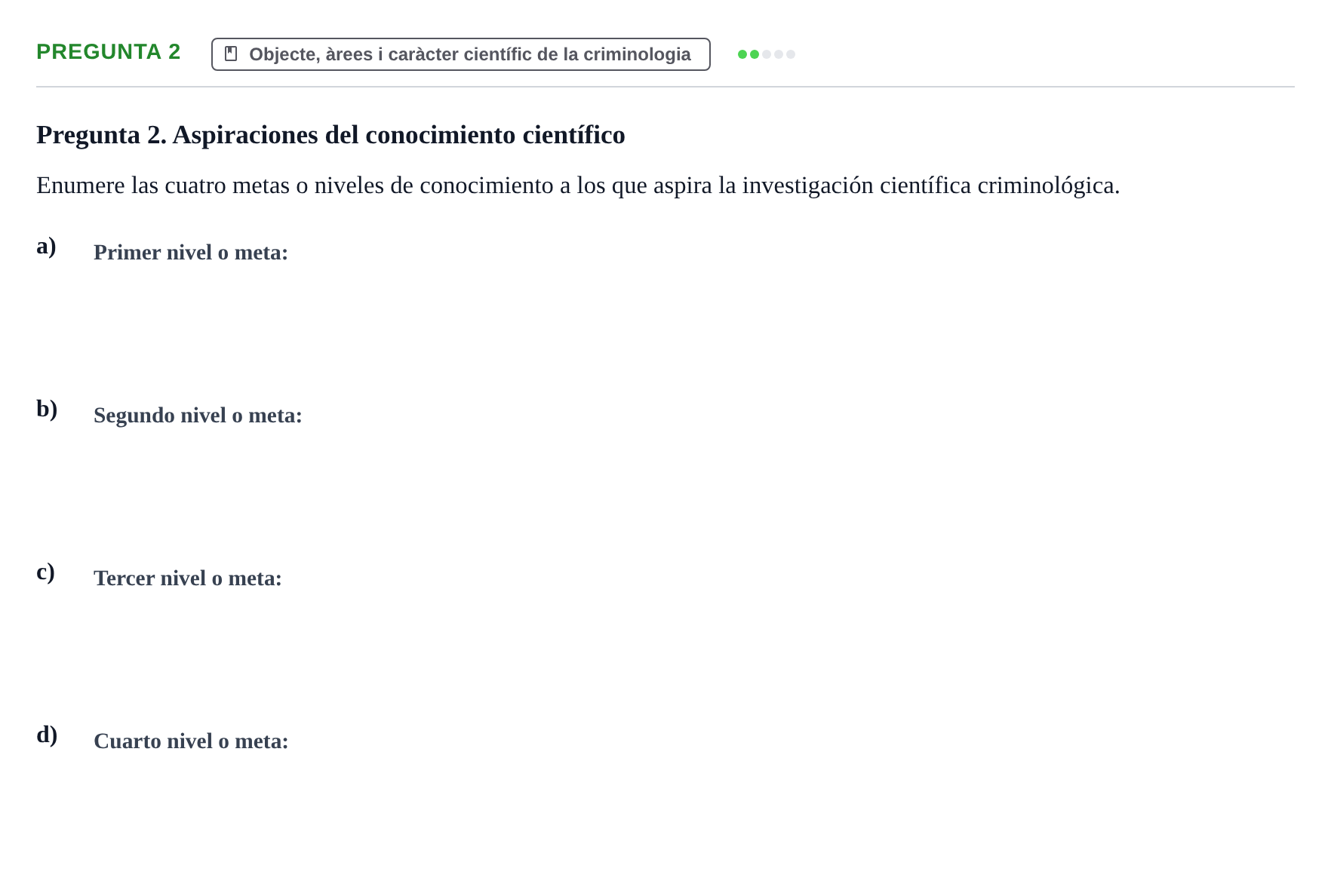Enunciado: Pregunta 2