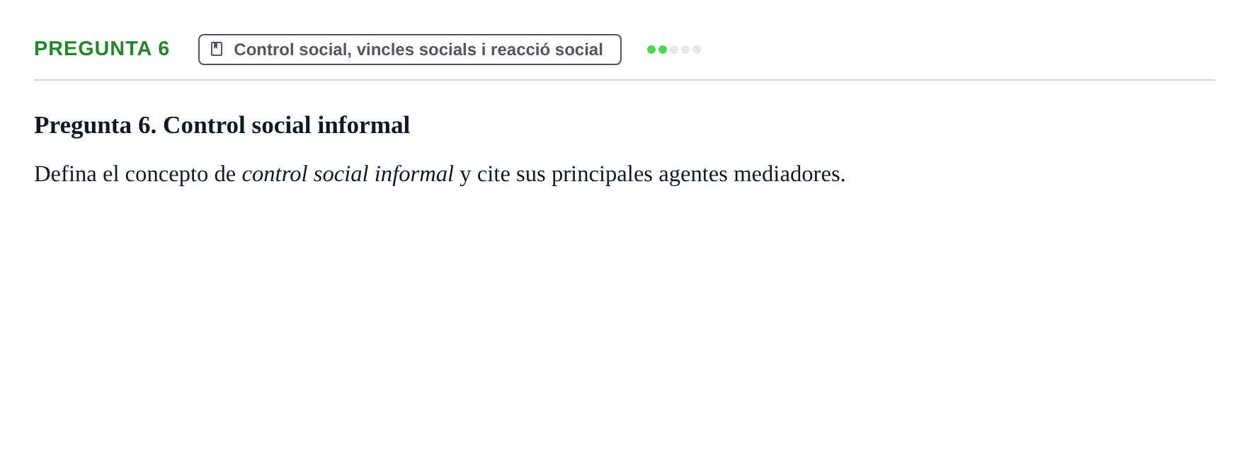 Enunciado: Pregunta 6