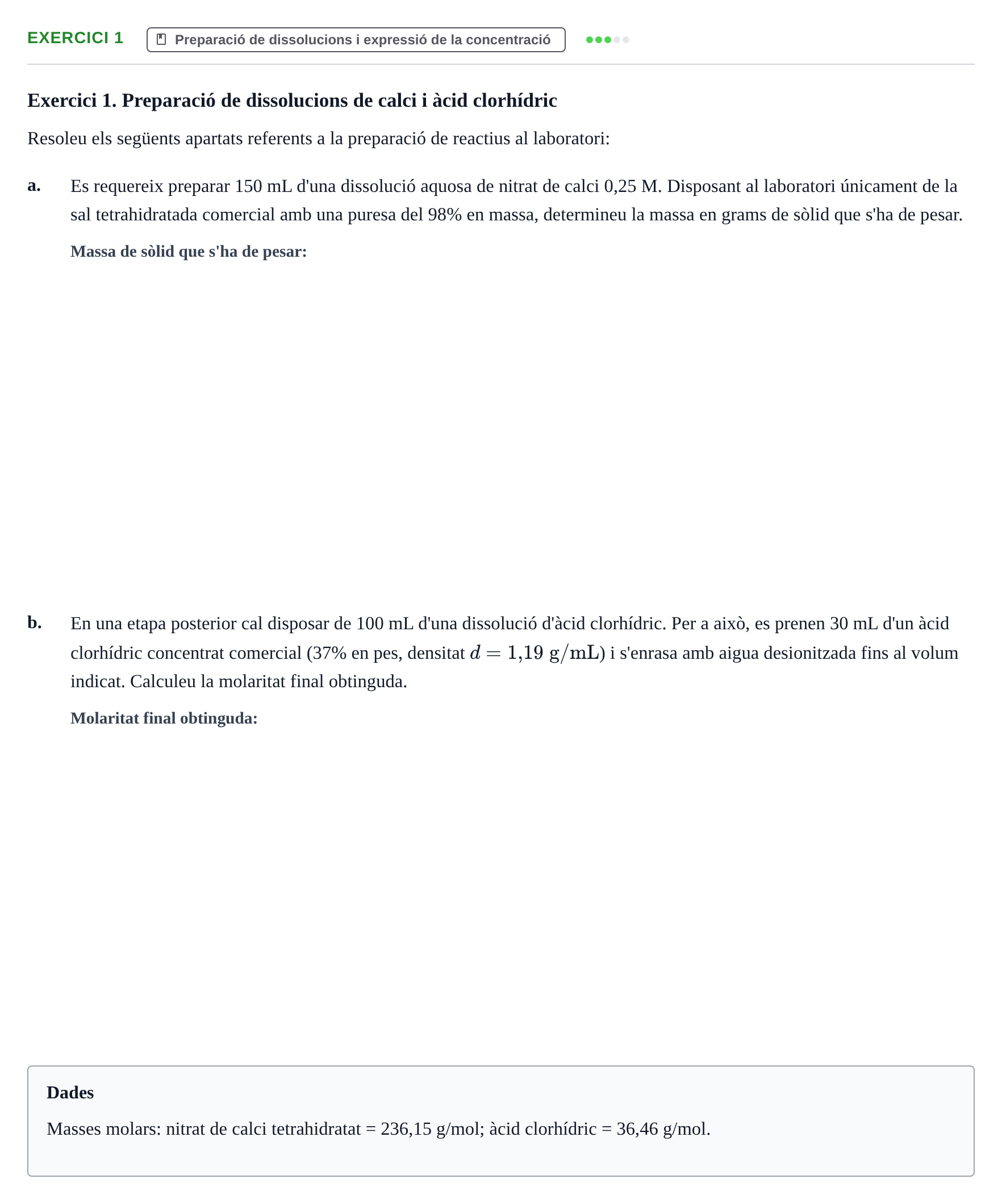 Enunciado: Exercici 1