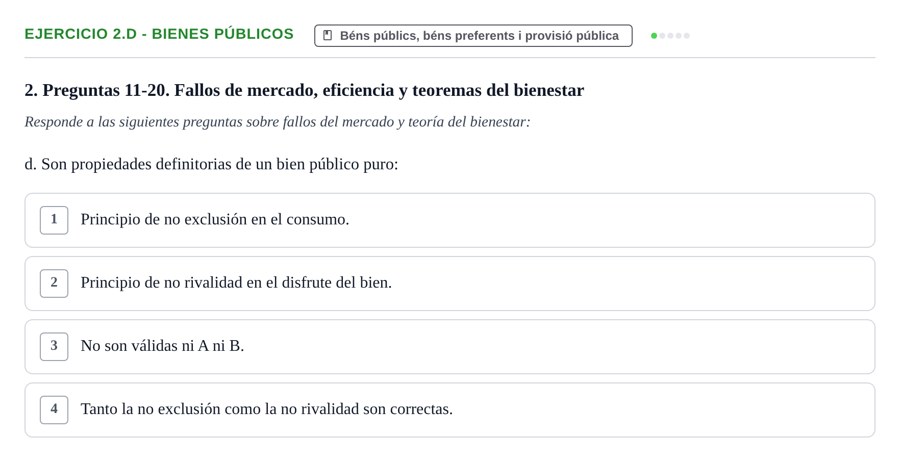 Enunciado: 2.d - Bienes públicos