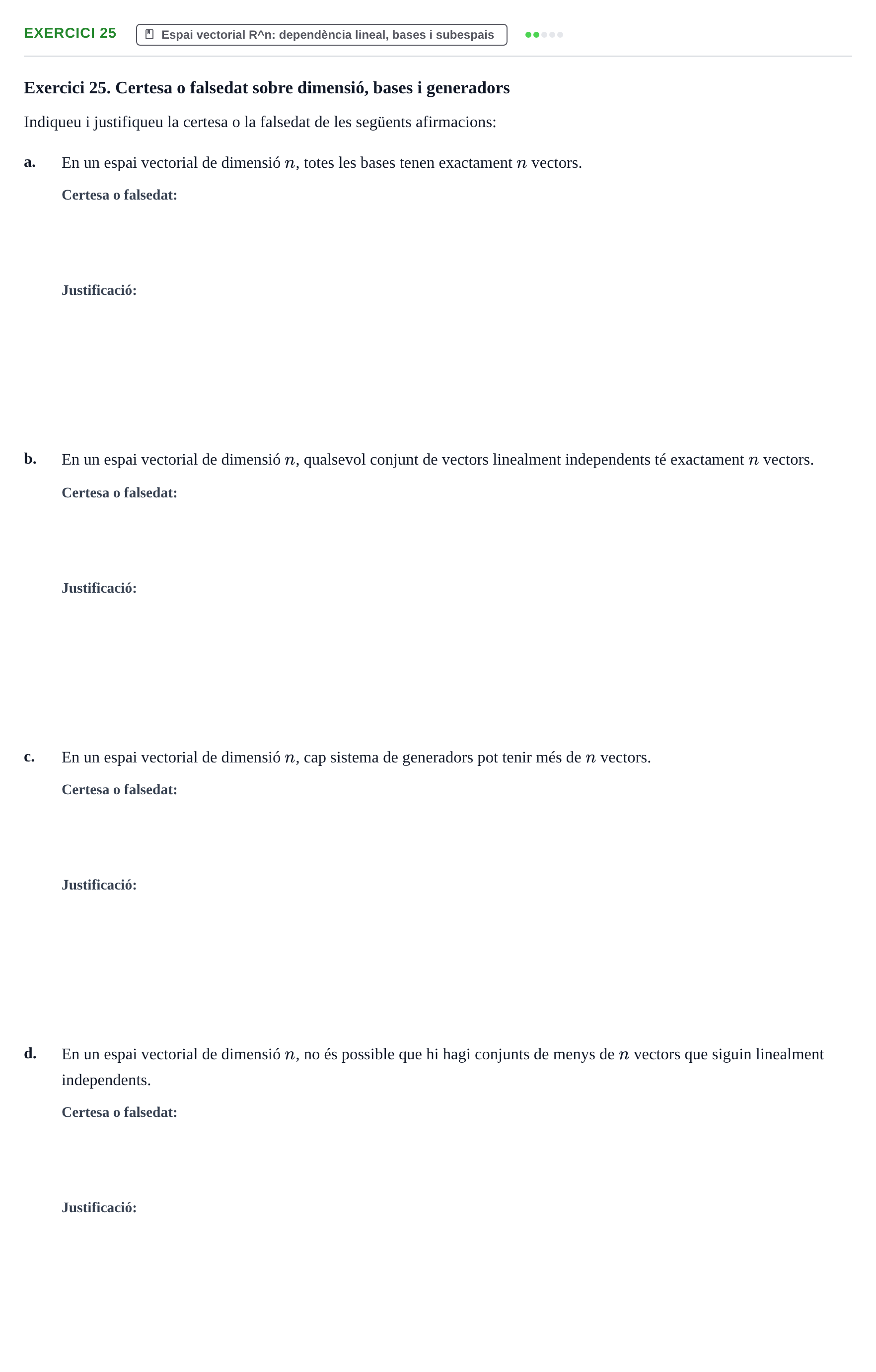 Enunciado: Exercici 25