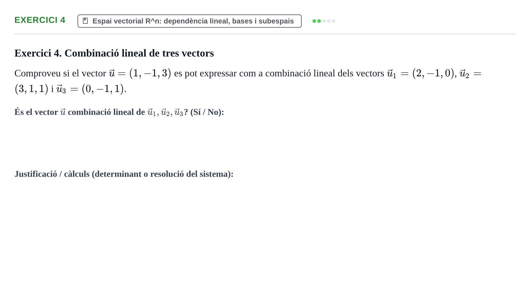 Enunciado: Exercici 4