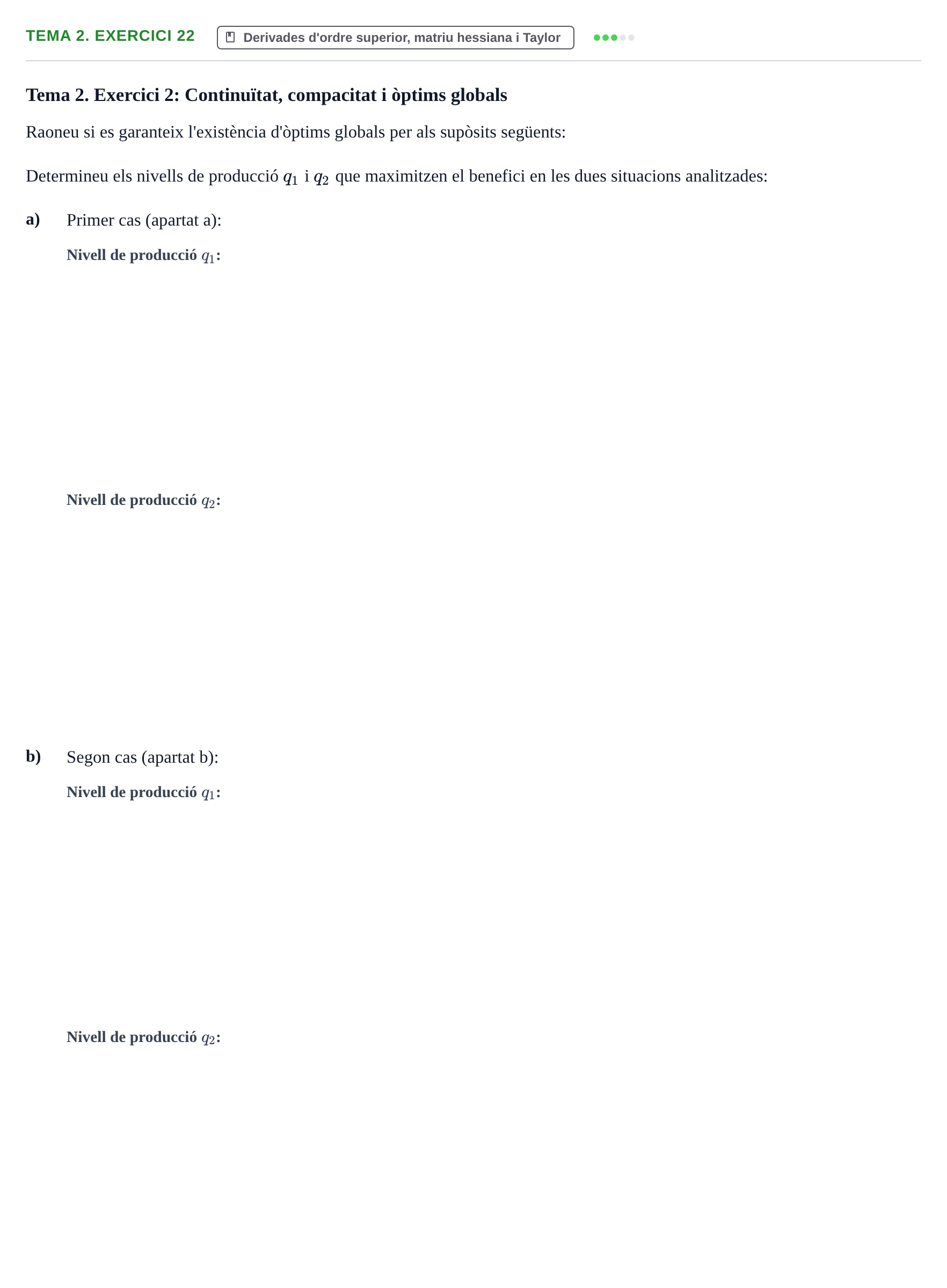 Enunciado: Tema 2. Exercici 22