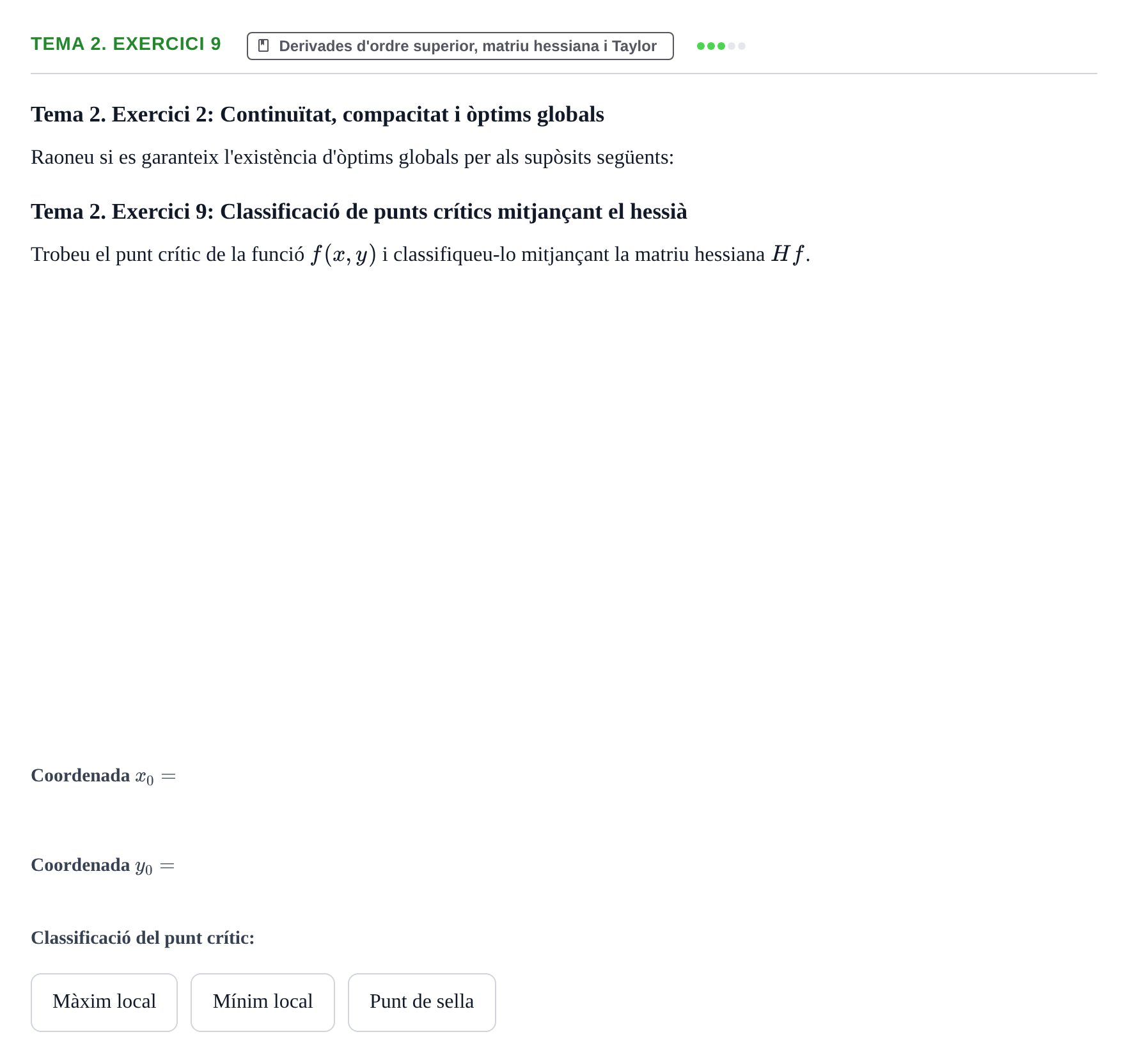 Enunciado: Tema 2. Exercici 9