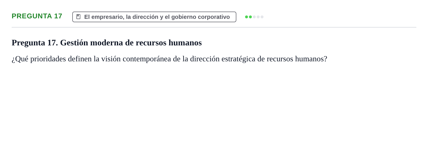 Enunciado: Pregunta 17