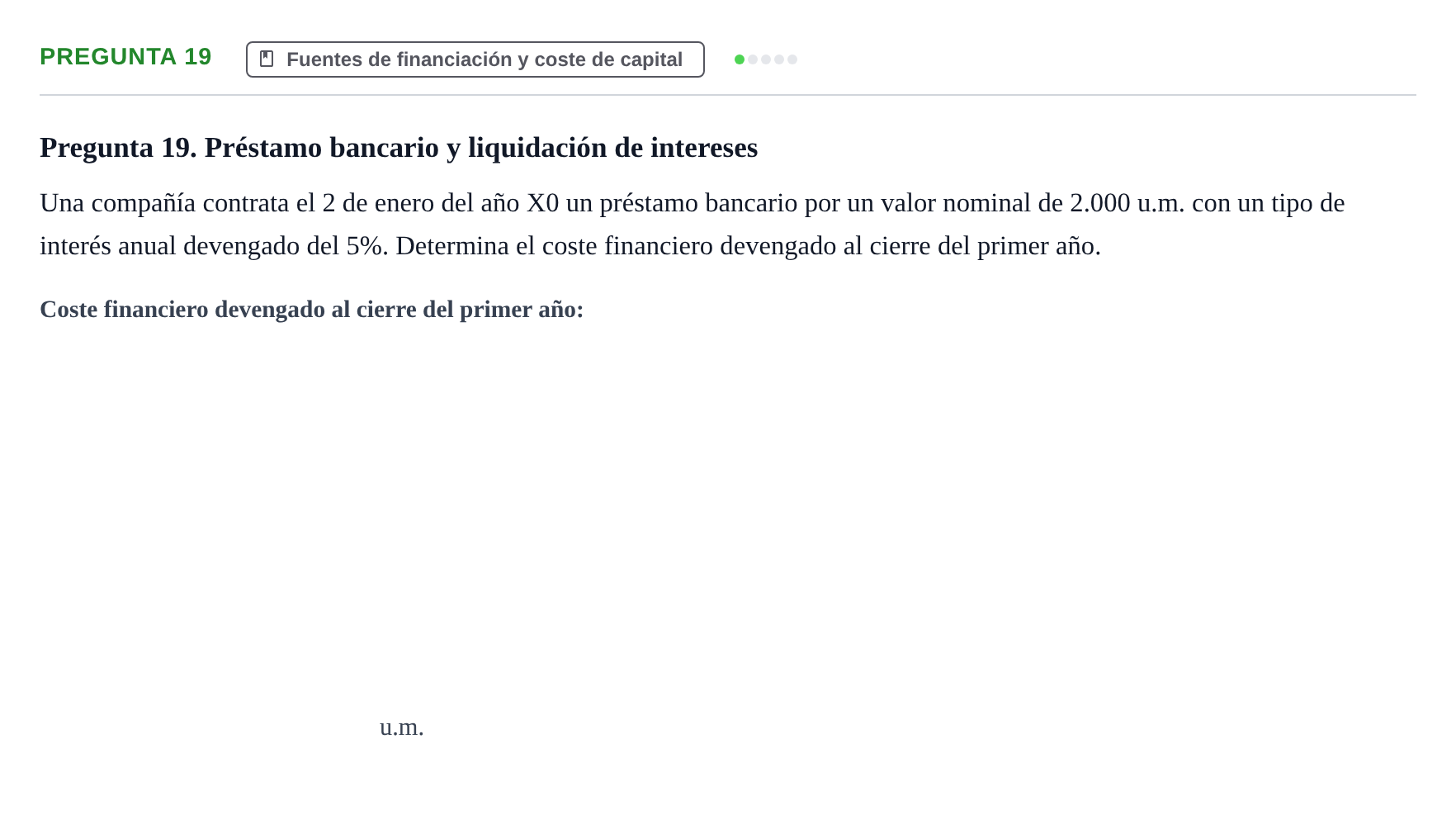 Enunciado: Pregunta 19