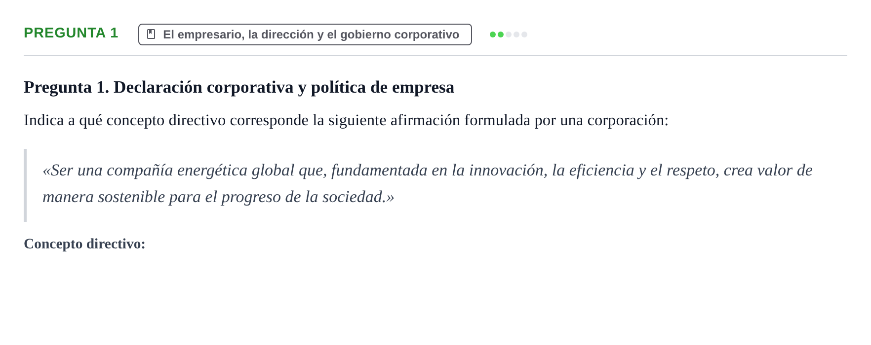 Enunciado: Pregunta 1