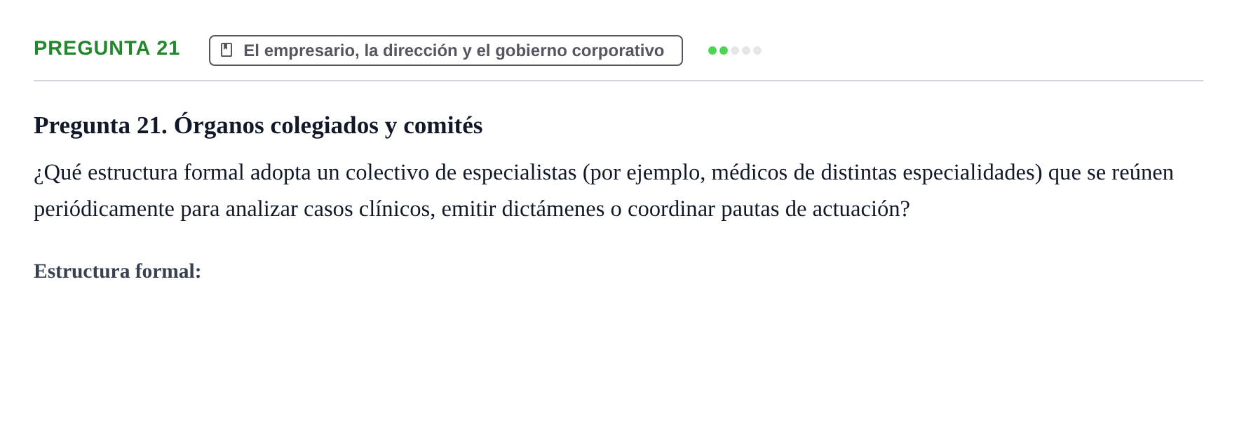 Enunciado: Pregunta 21