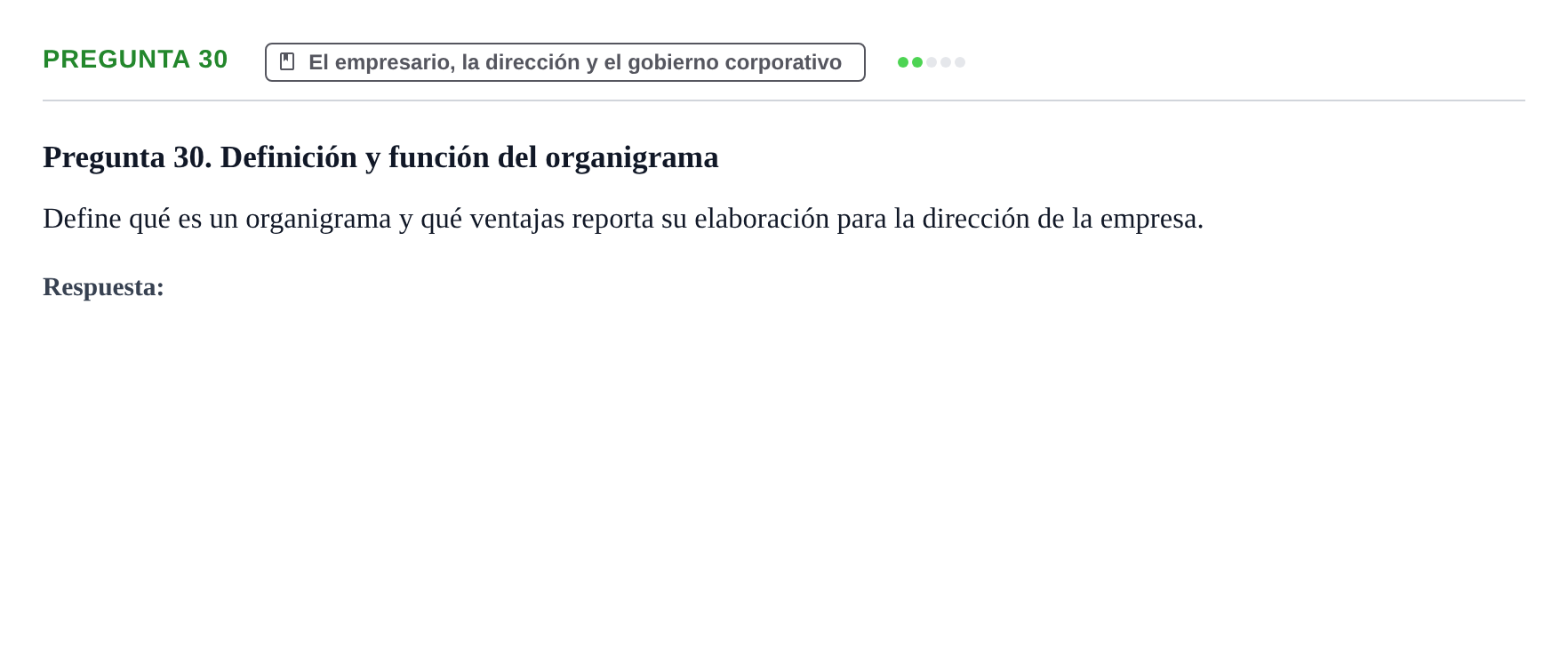 Enunciado: Pregunta 30
