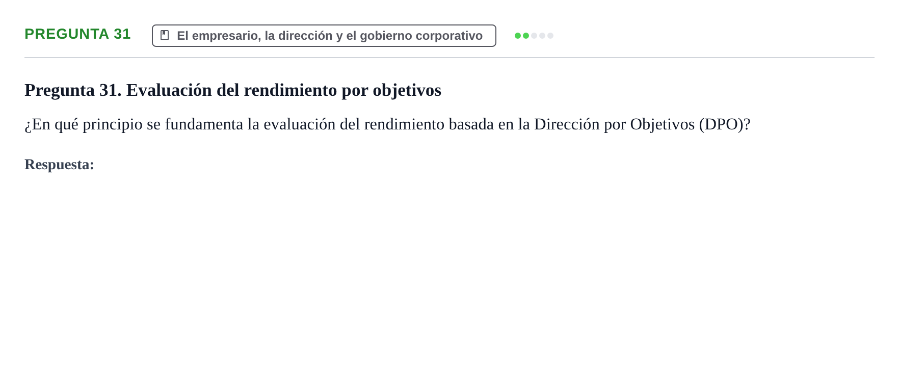 Enunciado: Pregunta 31