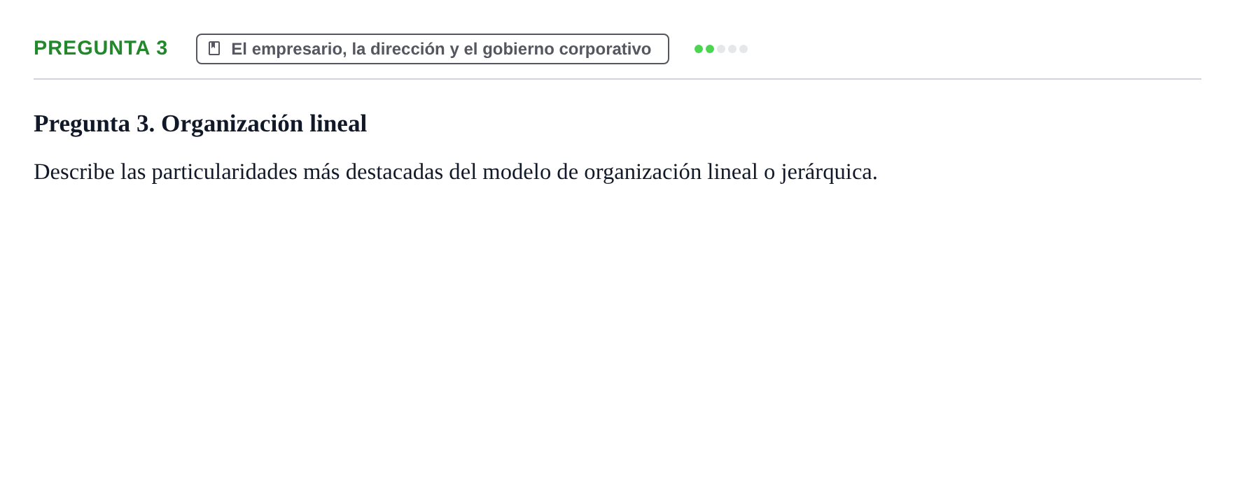 Enunciado: Pregunta 3
