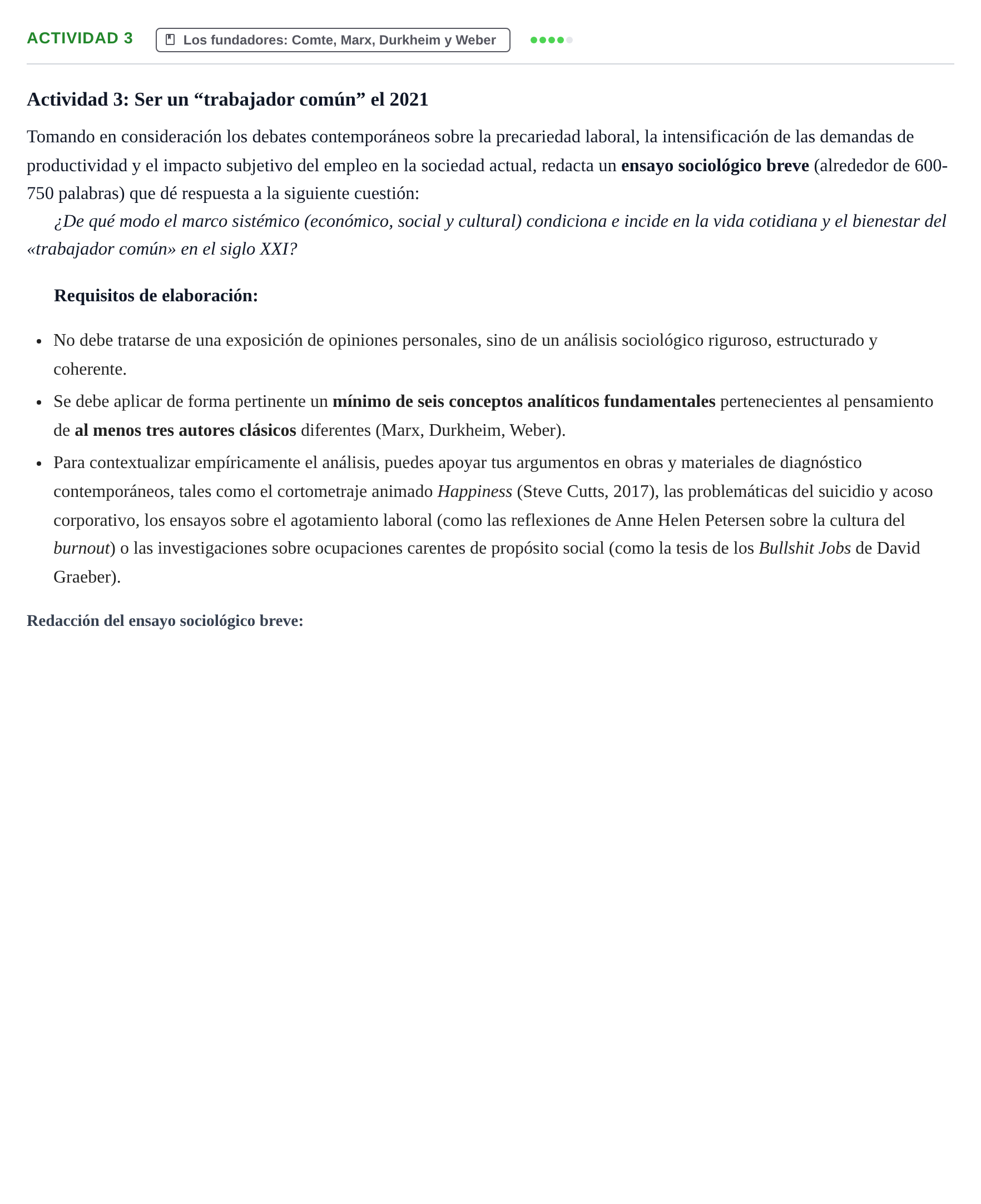 Enunciado: Actividad 3