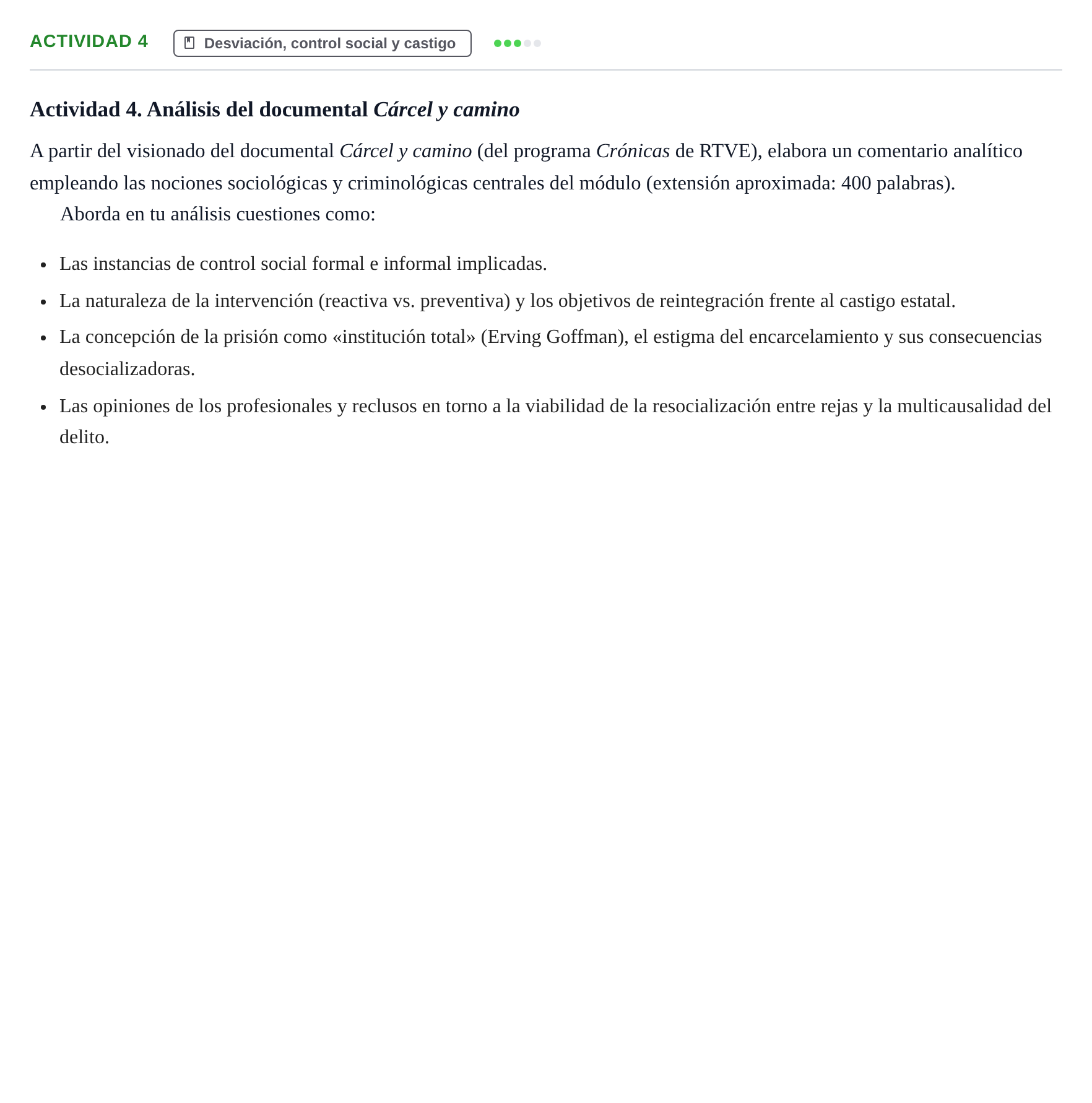 Enunciado: Actividad 4