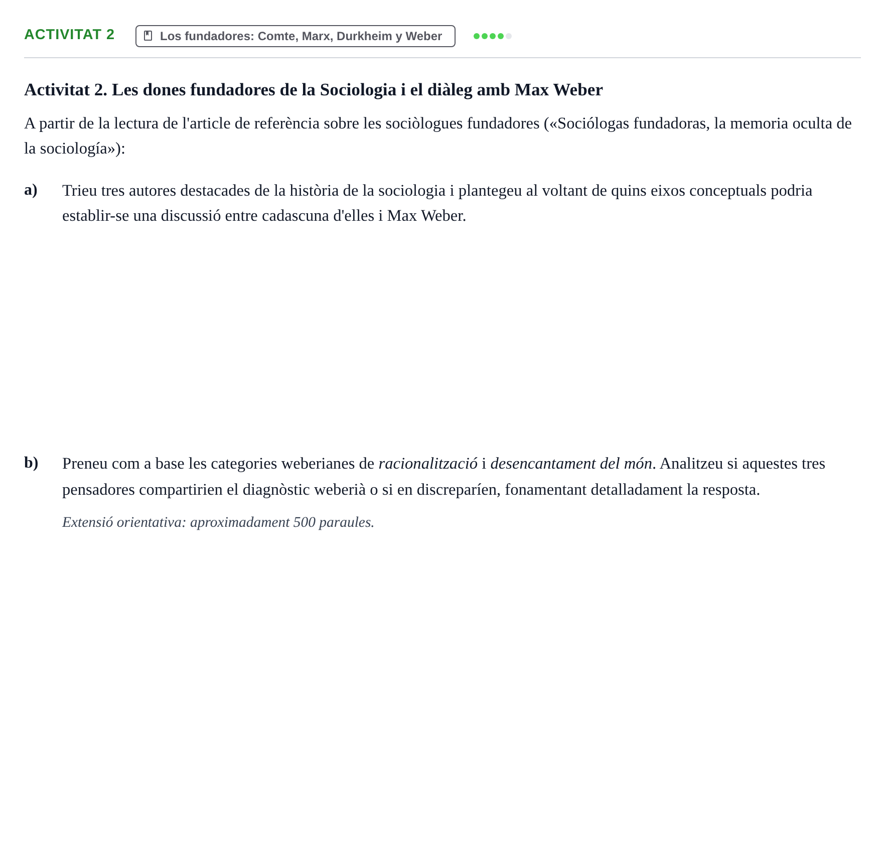 Enunciado: Activitat 2