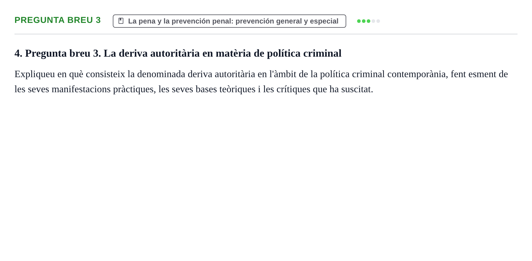 Enunciado: Pregunta breu 3