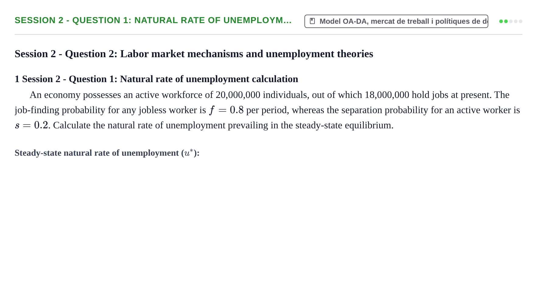 Enunciado: Session 2 - Question 1: Natural rate of unemploym…