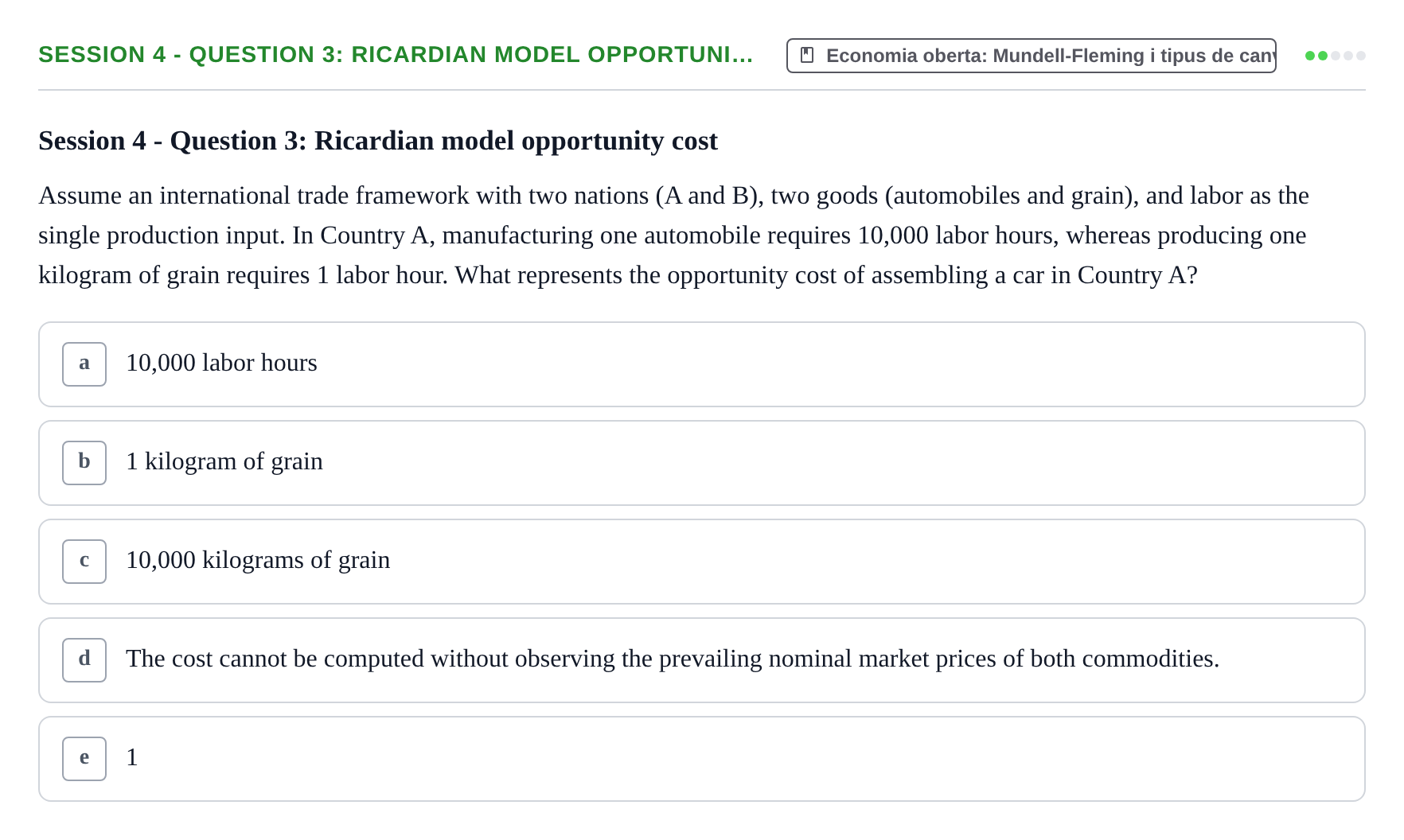 Enunciado: Session 4 - Question 3: Ricardian model opportuni…