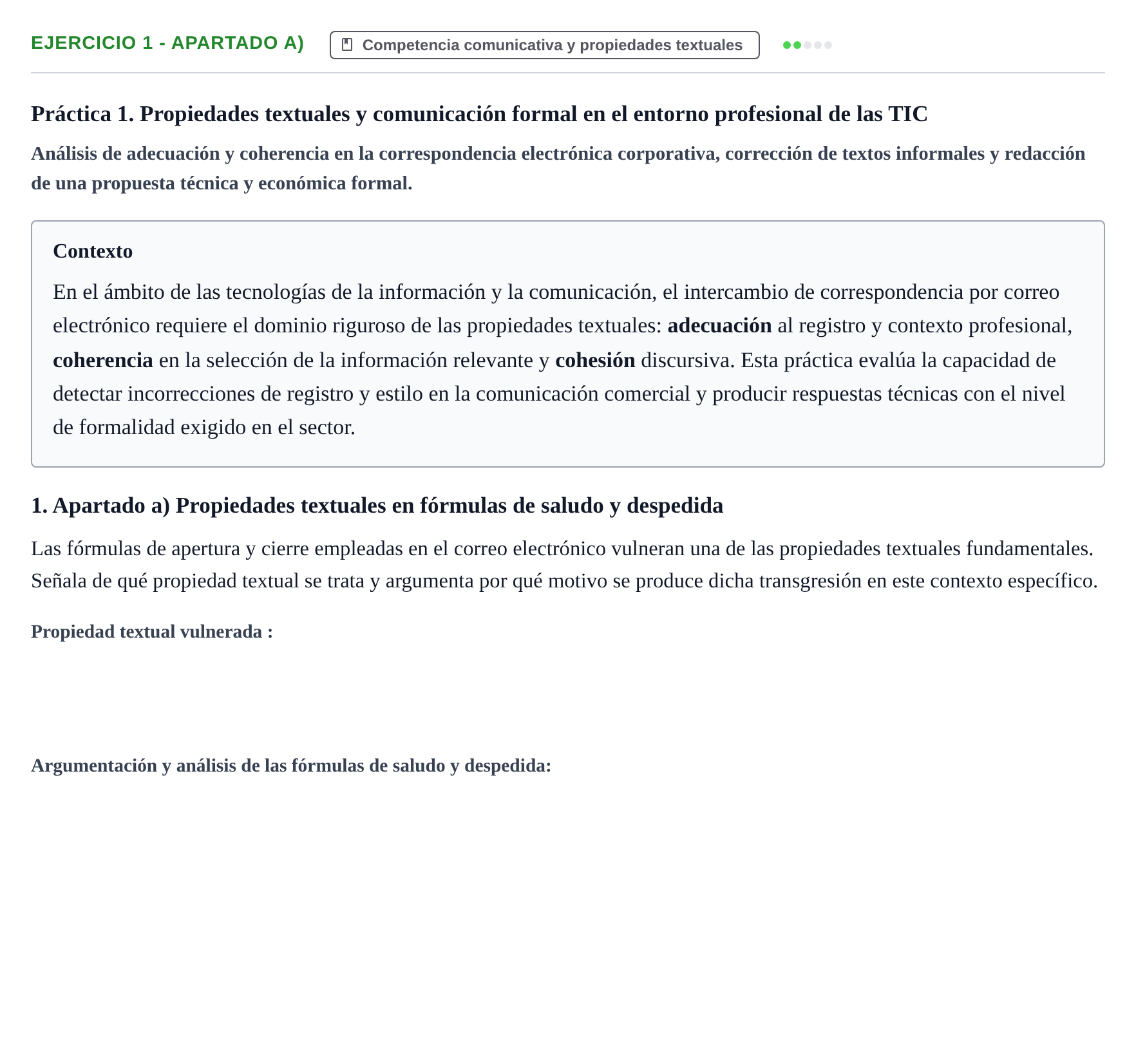 Enunciado: 1 - Apartado a)