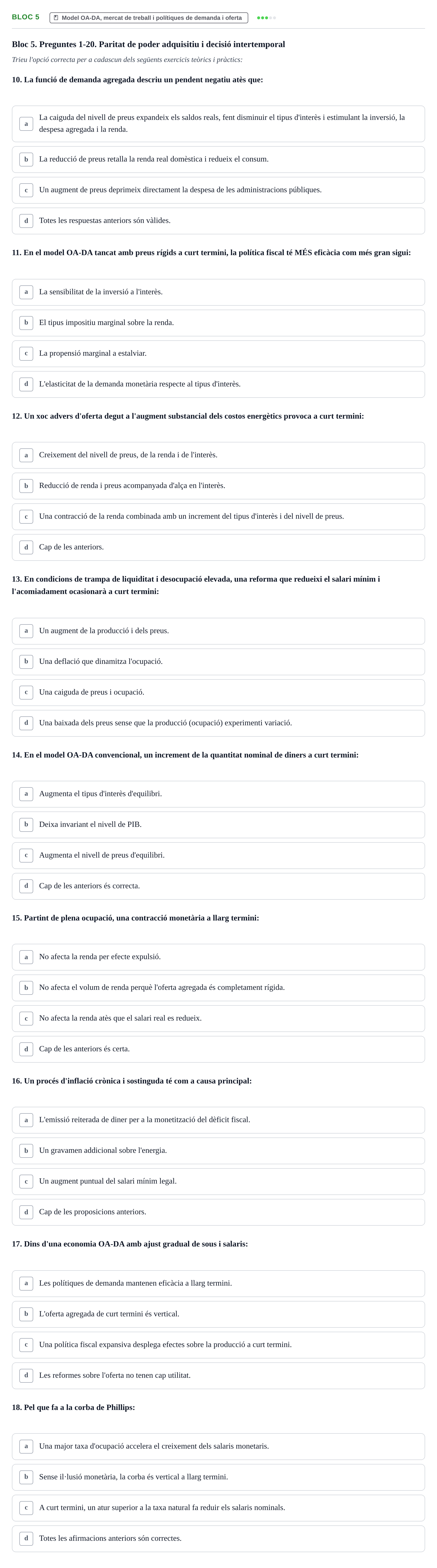 Enunciado: Bloc 5 - Model OA-DA, mercat de treball i polítiq…
