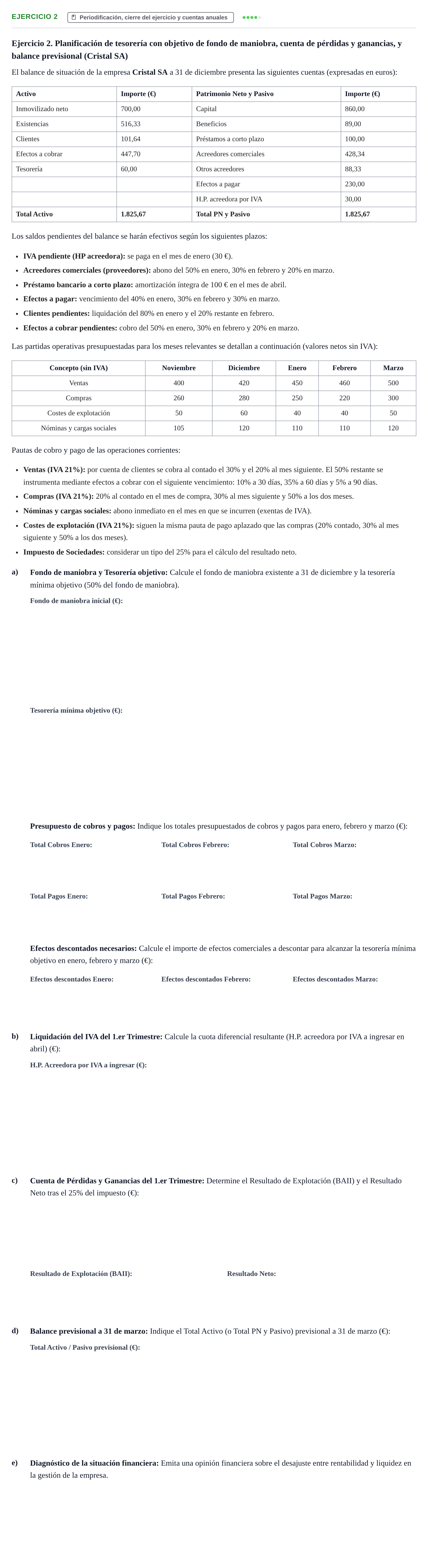 Enunciado: Ejercicio 2