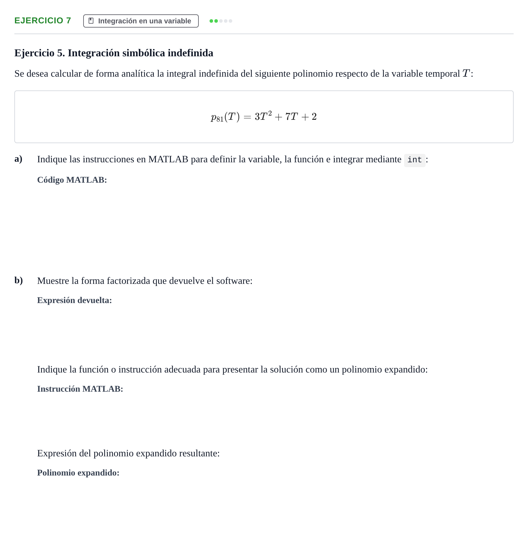 Enunciado: 7