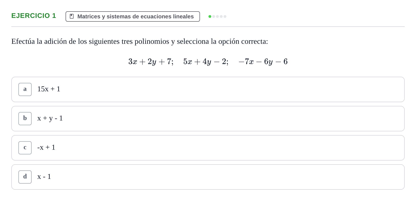 Enunciado: Ejercicio 1