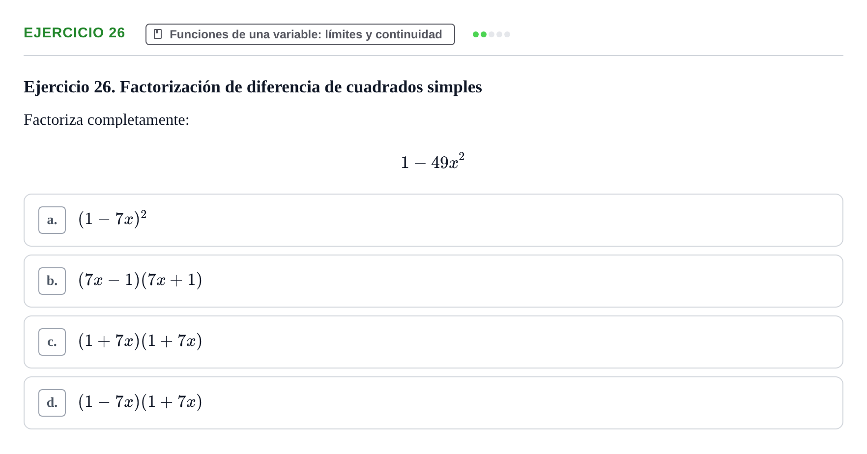 Enunciado: Ejercicio 26