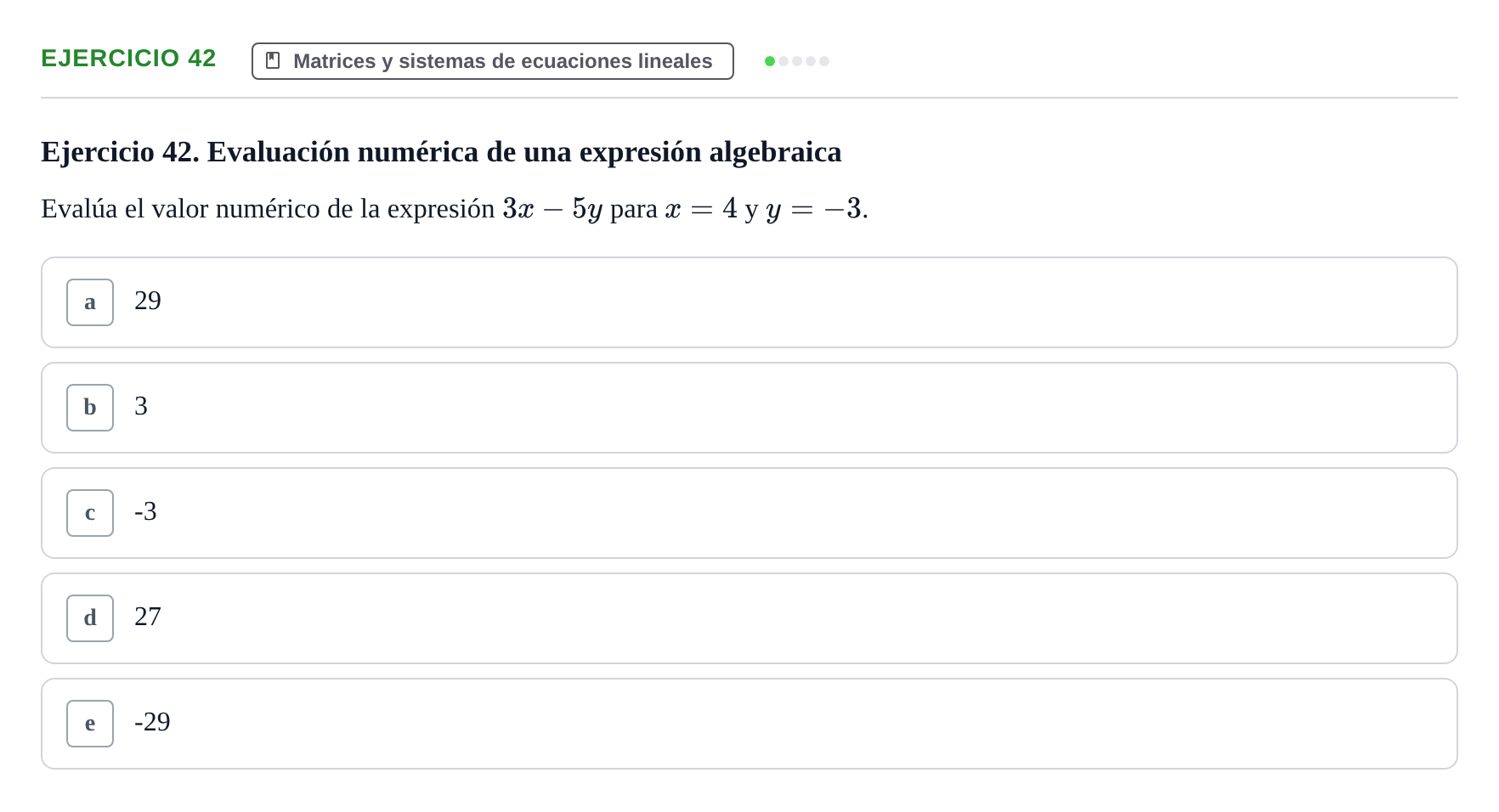 Enunciado: Ejercicio 42