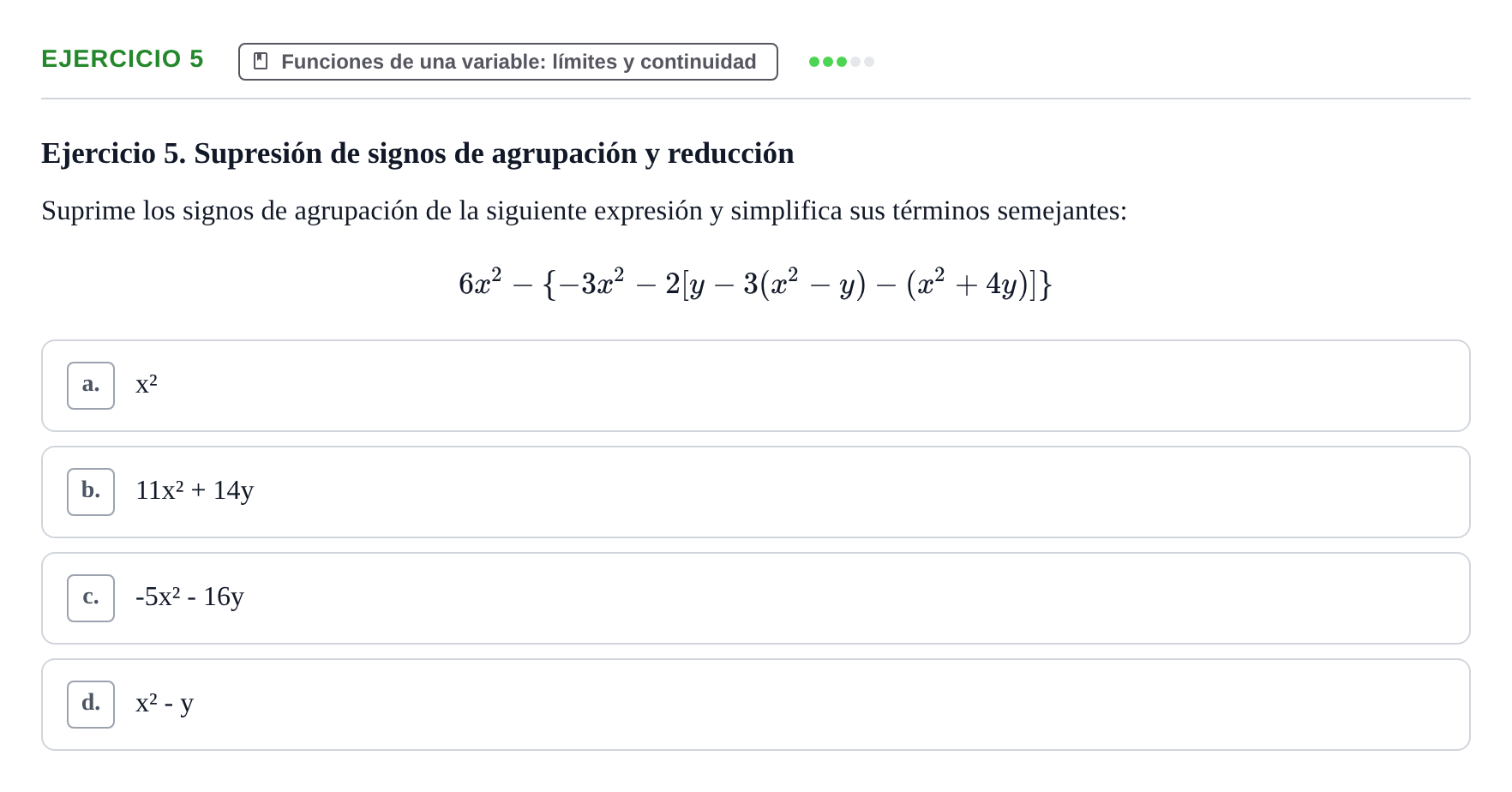 Enunciado: Ejercicio 5