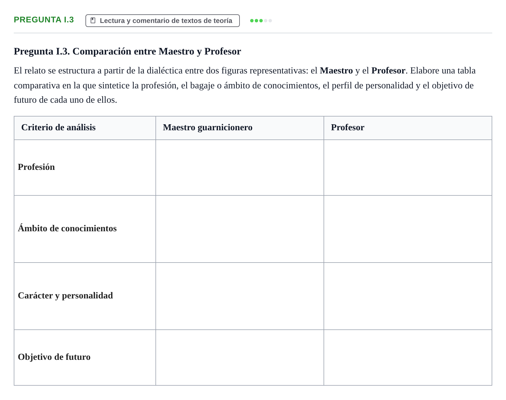 Enunciado: Pregunta I.3