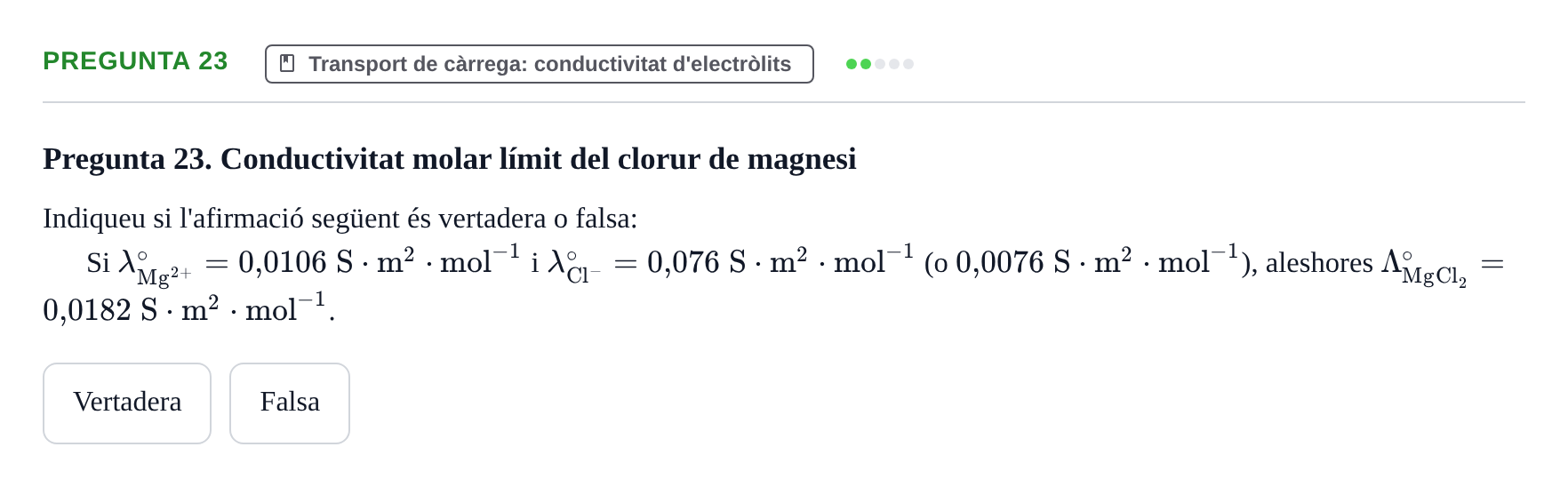 Enunciado: Pregunta 23
