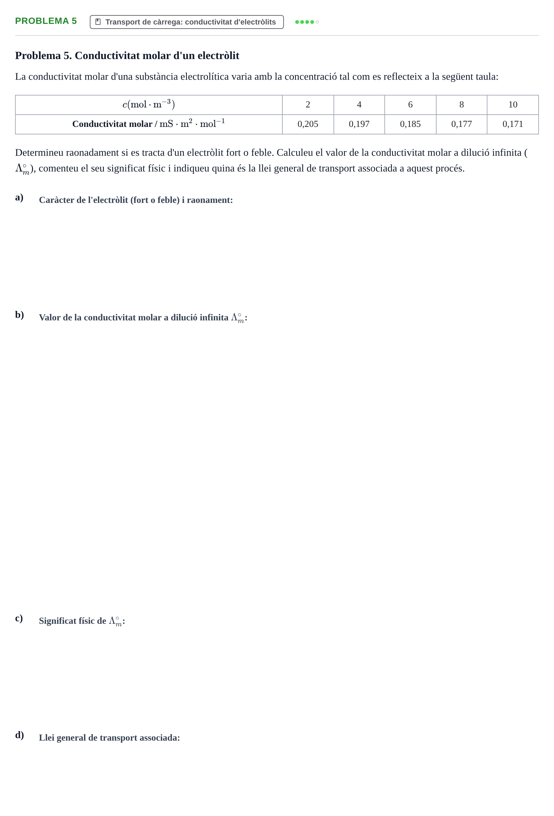 Enunciado: Problema 5