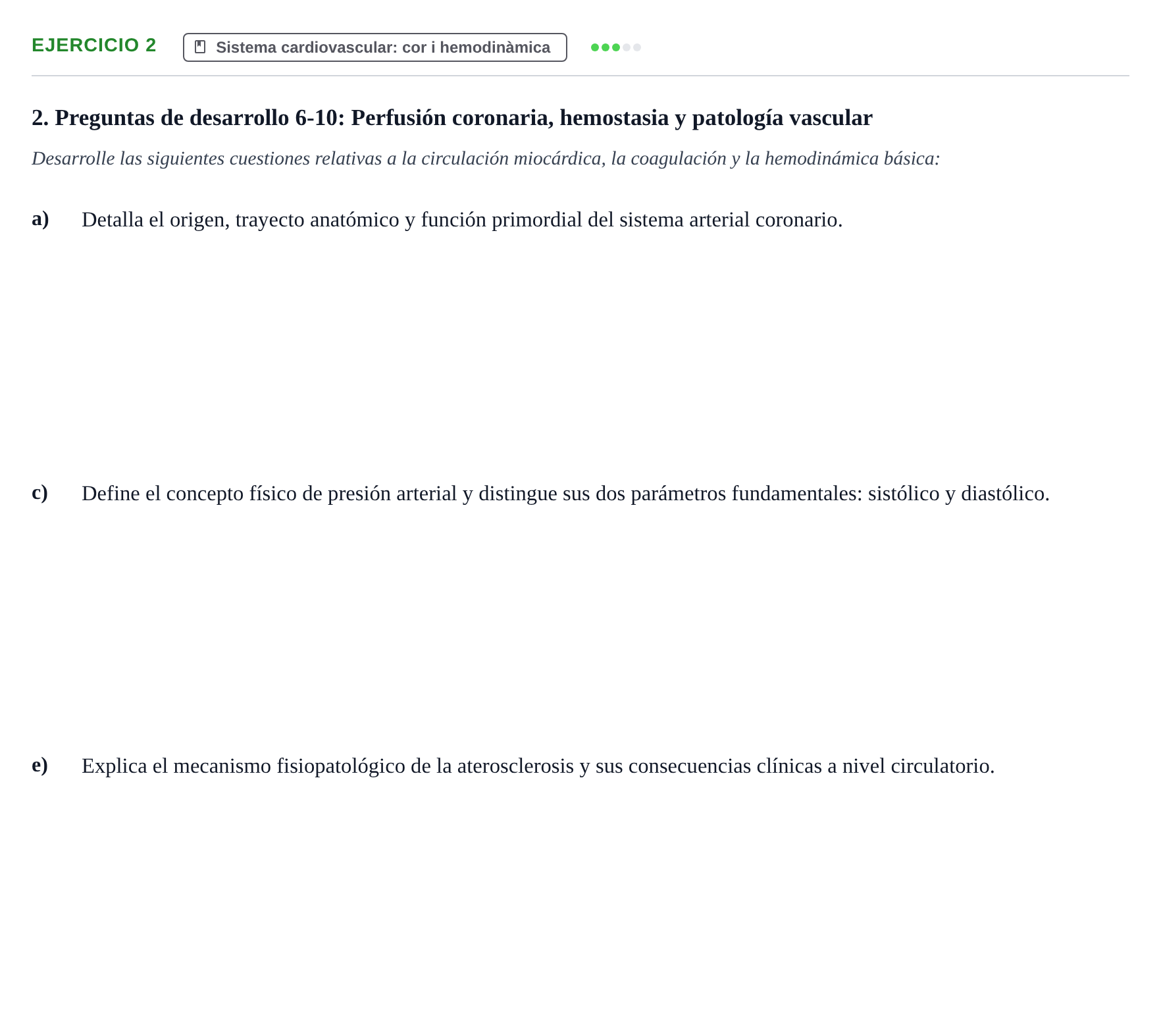 Enunciado: 2 - Sistema cardiovascular