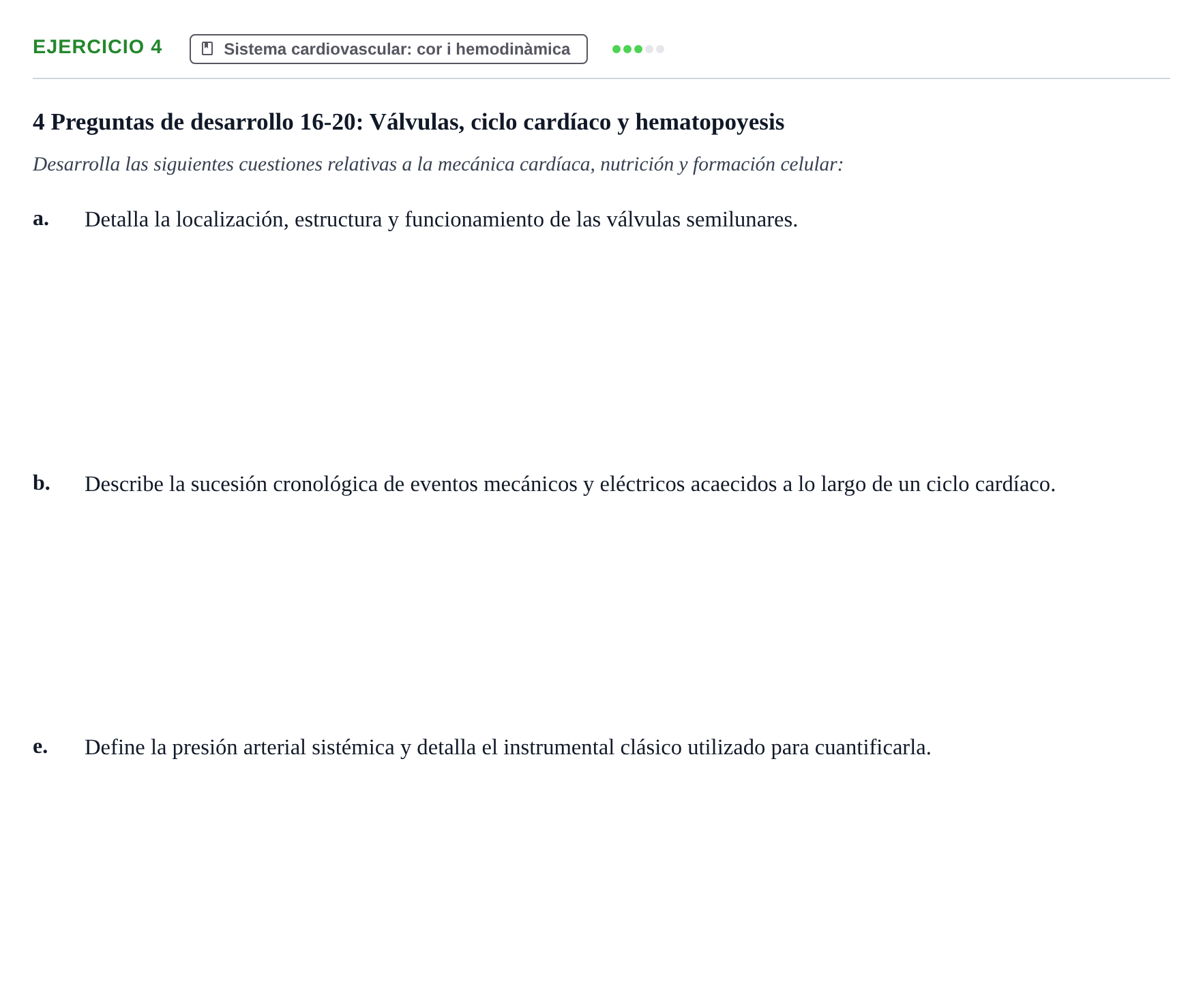 Enunciado: 4 - Sistema cardiovascular