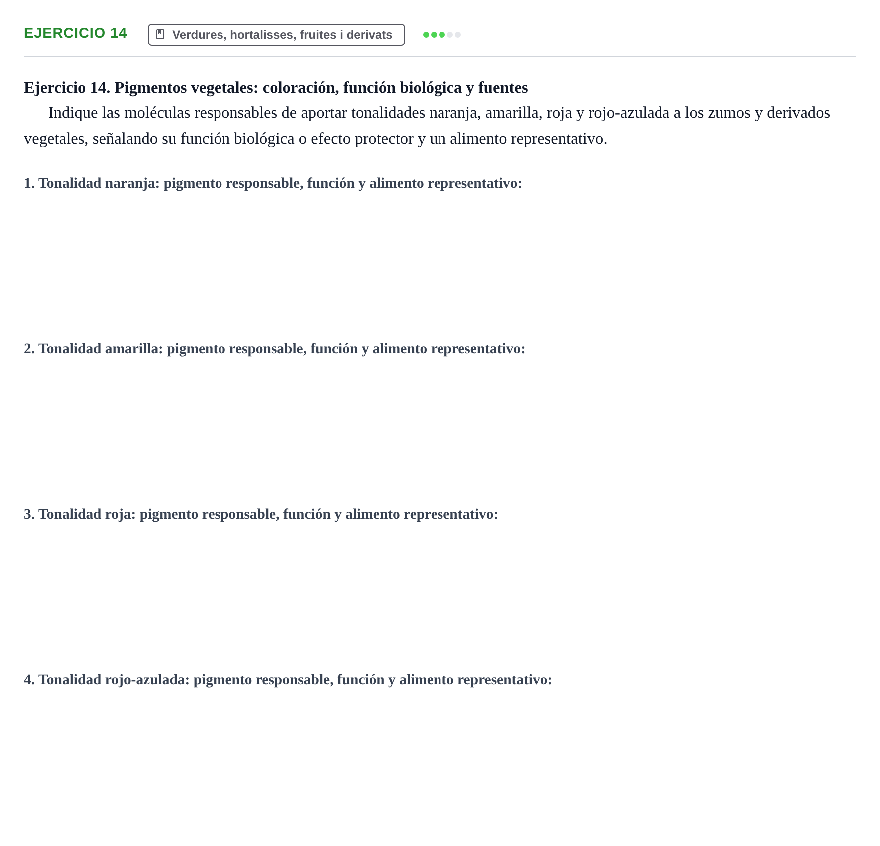Enunciado: Ejercicio 14