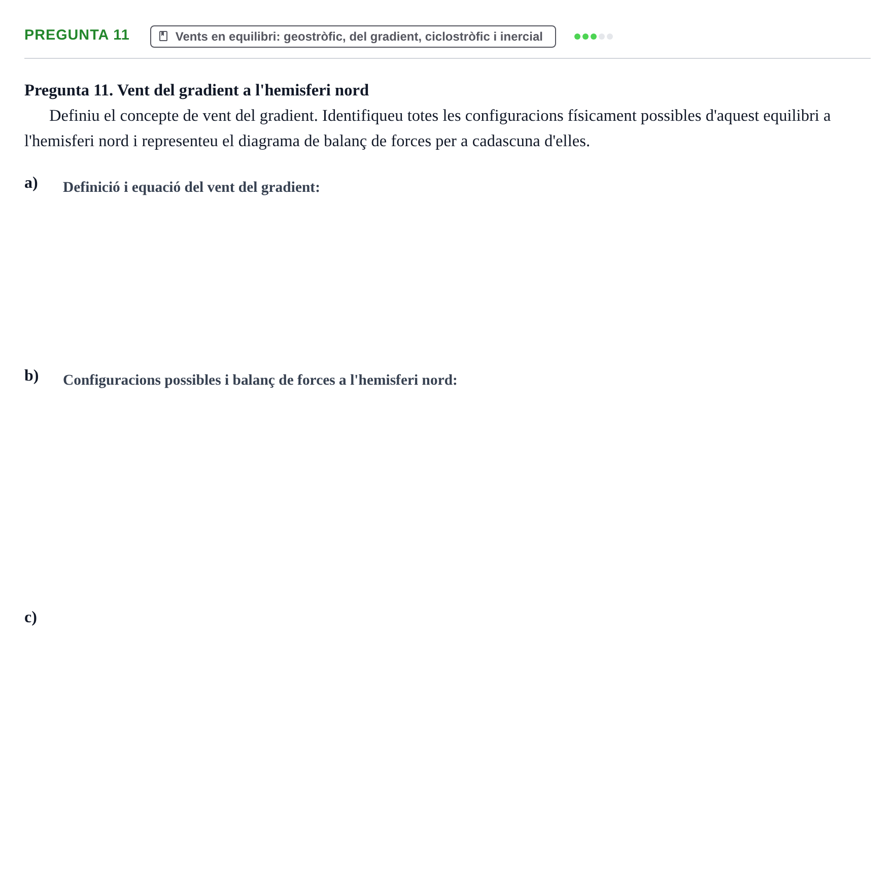 Enunciado: Pregunta 11